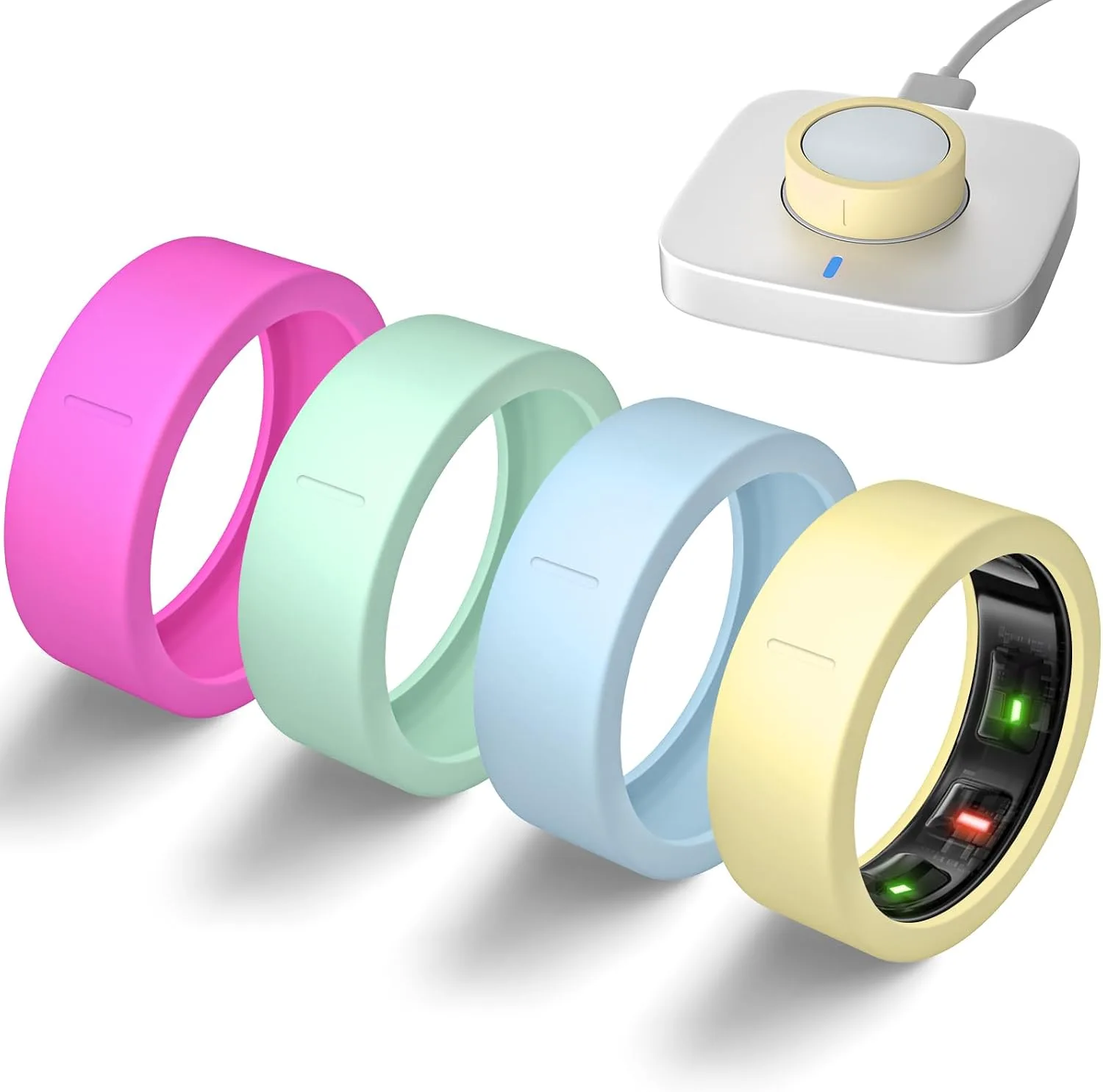 4 Pack Ultra-Thin Covers Compatible with Oura Ring Gen 4/Oura Gen 3 Cover