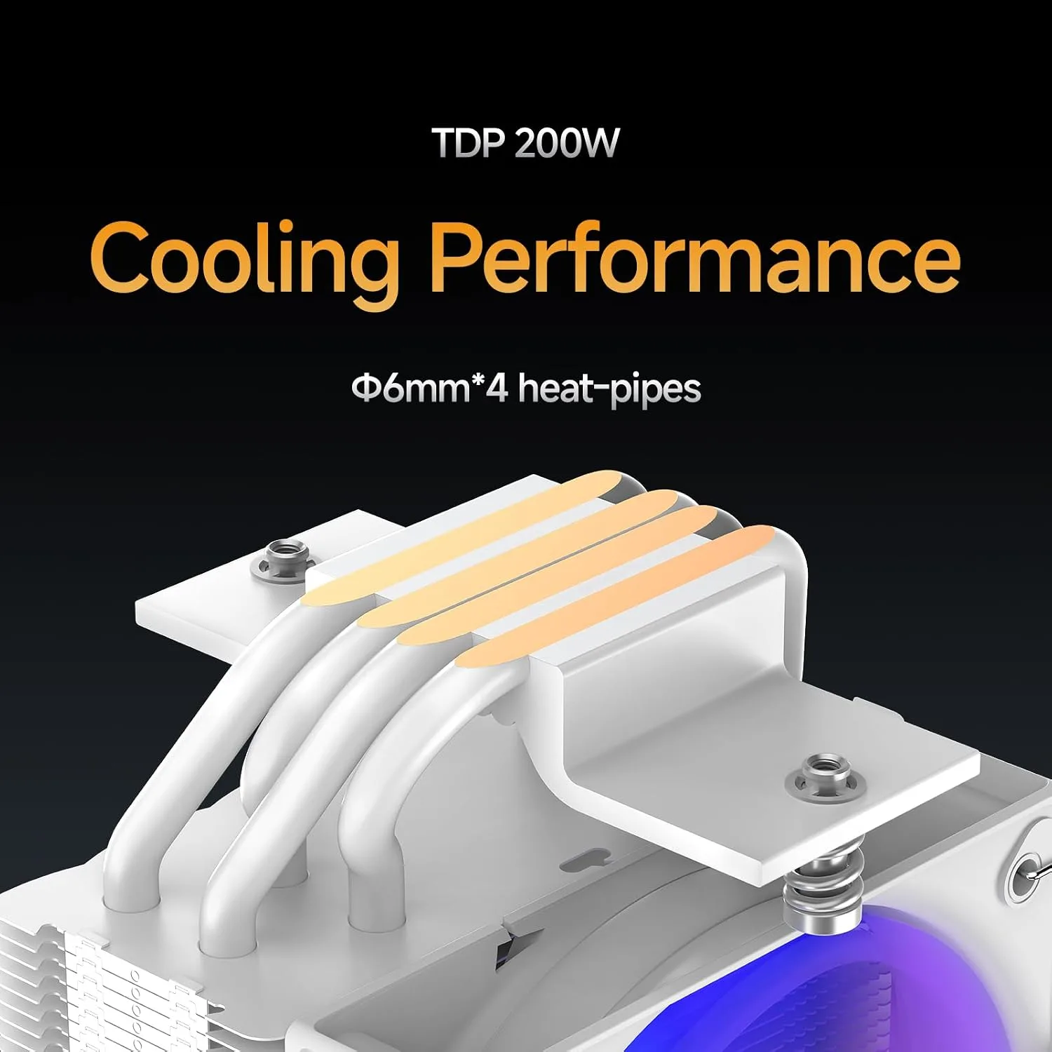 Gamma A40 ARGB CPU Cooler,133mm Compact Tower CPU Air Cooler,100mm PWM Fan