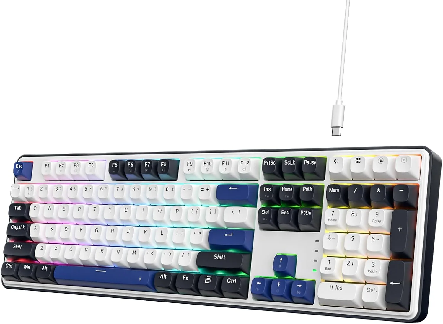 Teclado Gamer Redragon K689 108 teclas con 4 Hotkeys extra RGB
