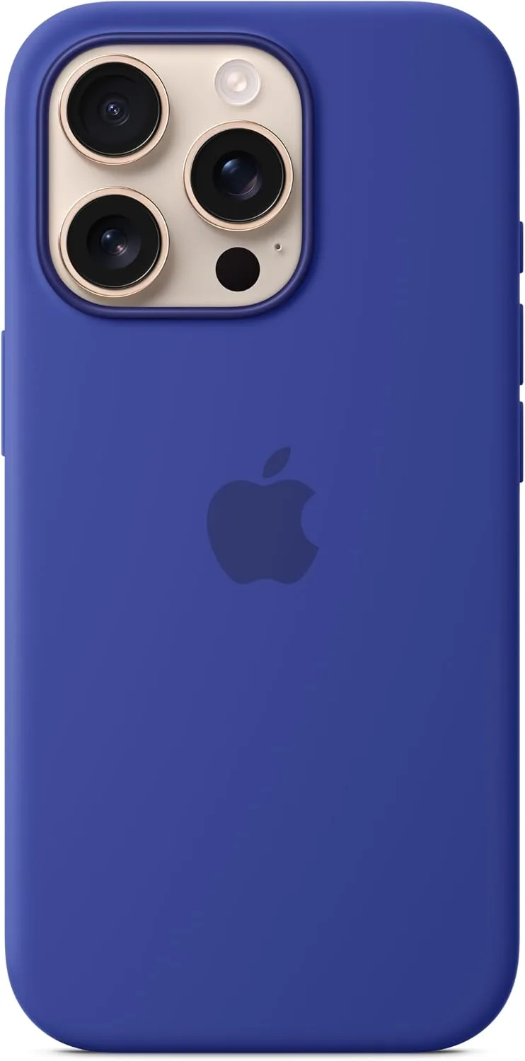Apple iPhone 16 Pro Max Silicone Case with MagSafe and Camera Control: Lightweight Phone Case, Wireless Charging Compatible, Smooth Matte Finish, Black