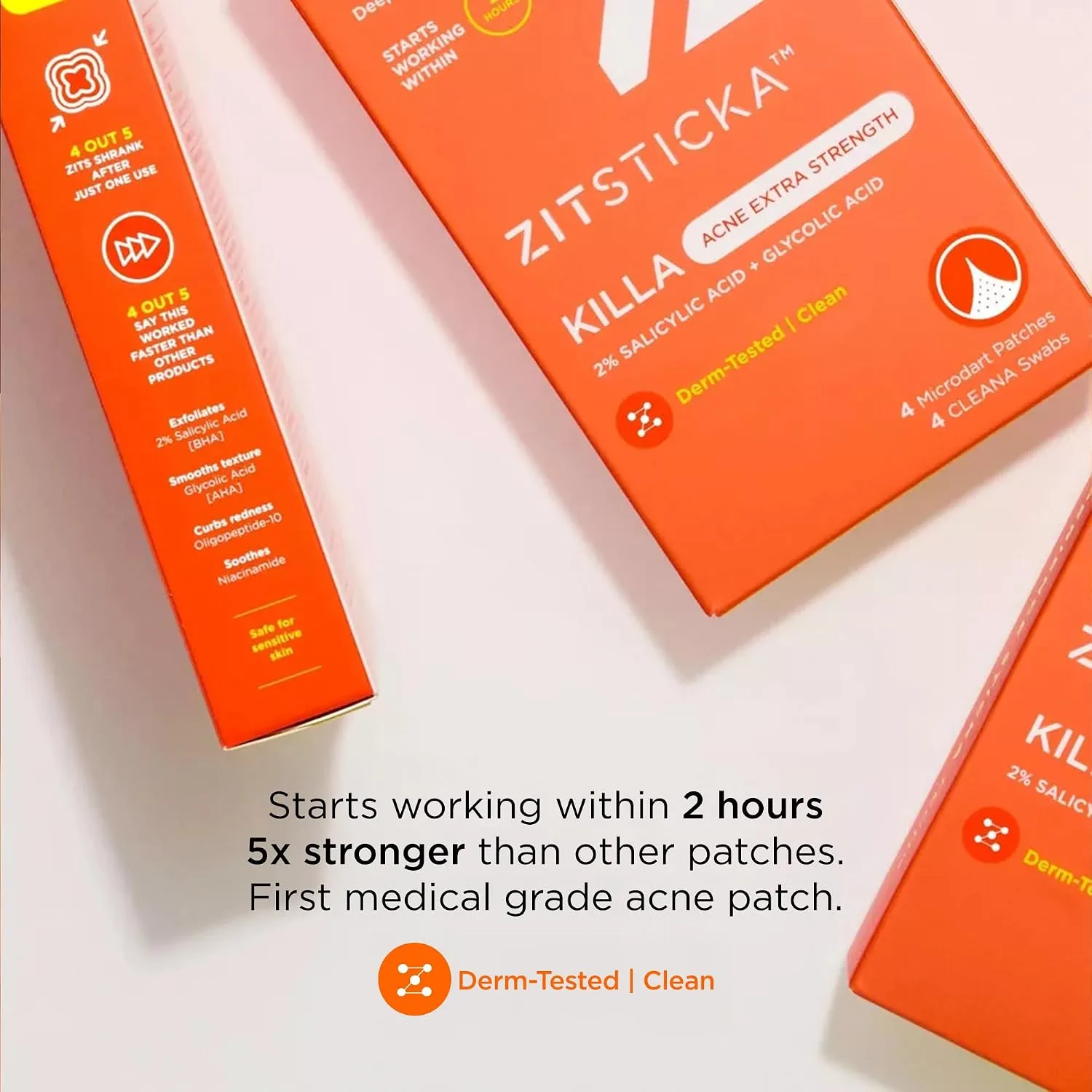 ZitSticka Killa Acne Extra Strength Microdart Pimple Patches For Face, 20Ct