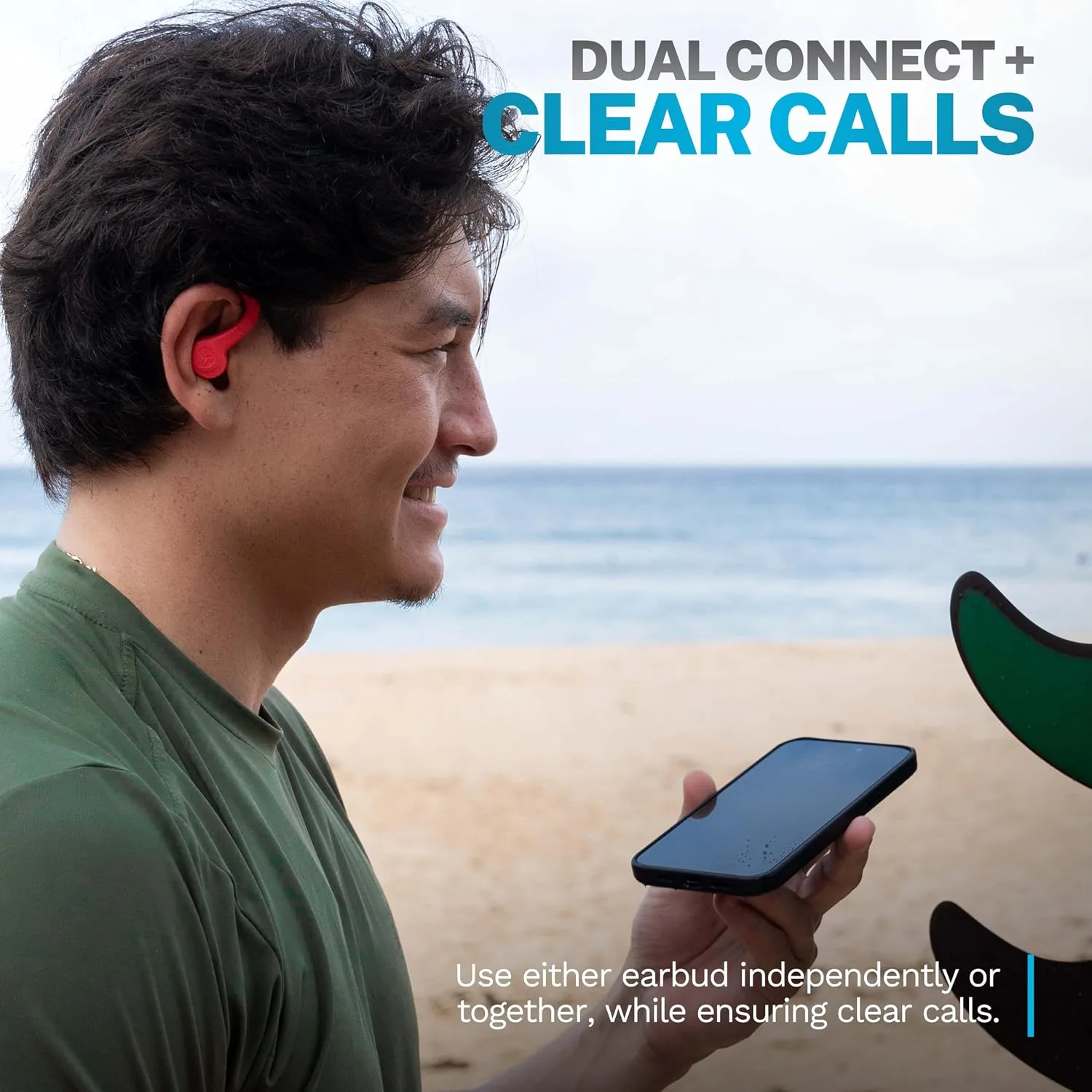 JLab, Go Sport+, True Wireless Workout Earbuds, Bluetooth Sport Earbuds, Clear Calling, Coral