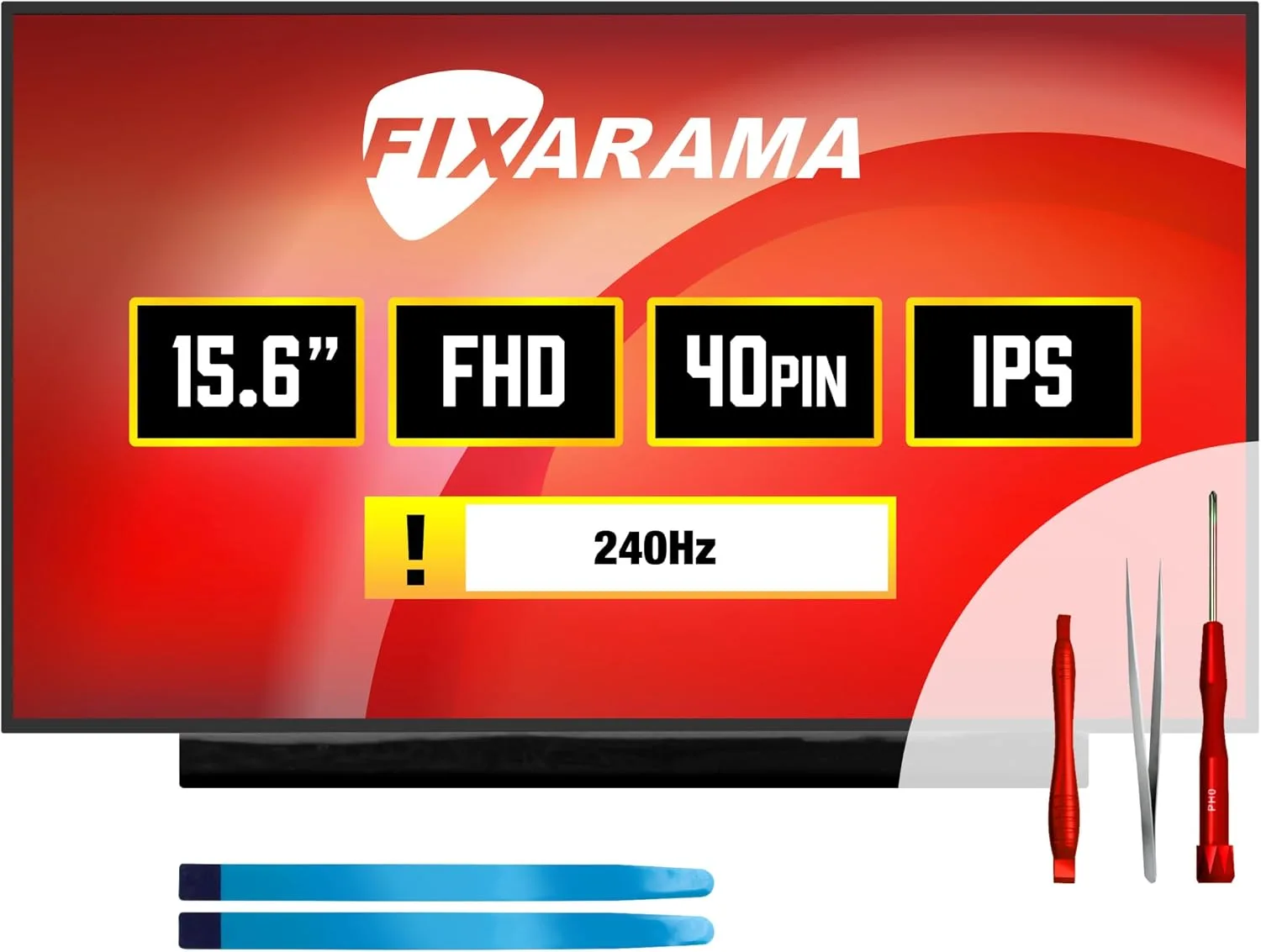 Pantalla de reemplazo Fixarama para Gigabyte AORUS 15P KD / 15P XD 15.6 pulgadas FHD 240Hz Matte IPS