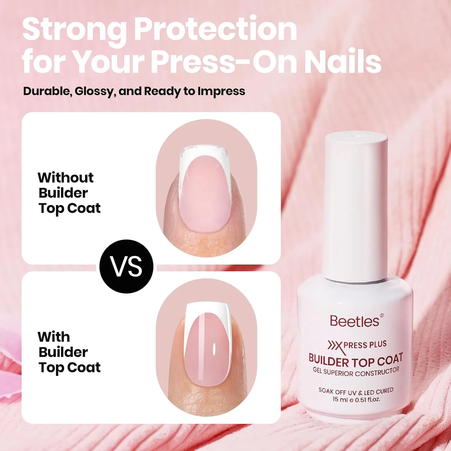 Beetles Fast Dry Nail Glue & Builder Top Coat Set