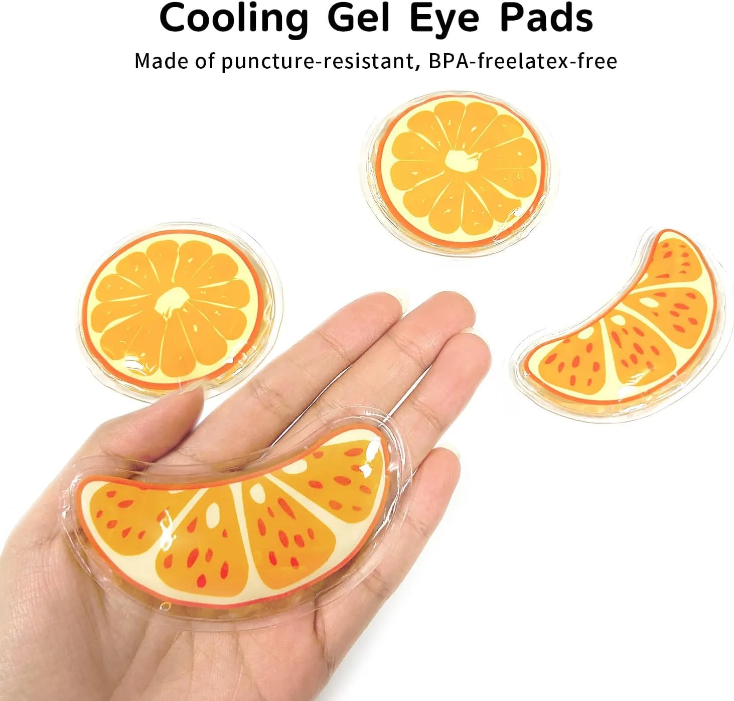 4PCS Gel Eye Ice Pack Set Reusable, Cold and Hot Compress for Eyes