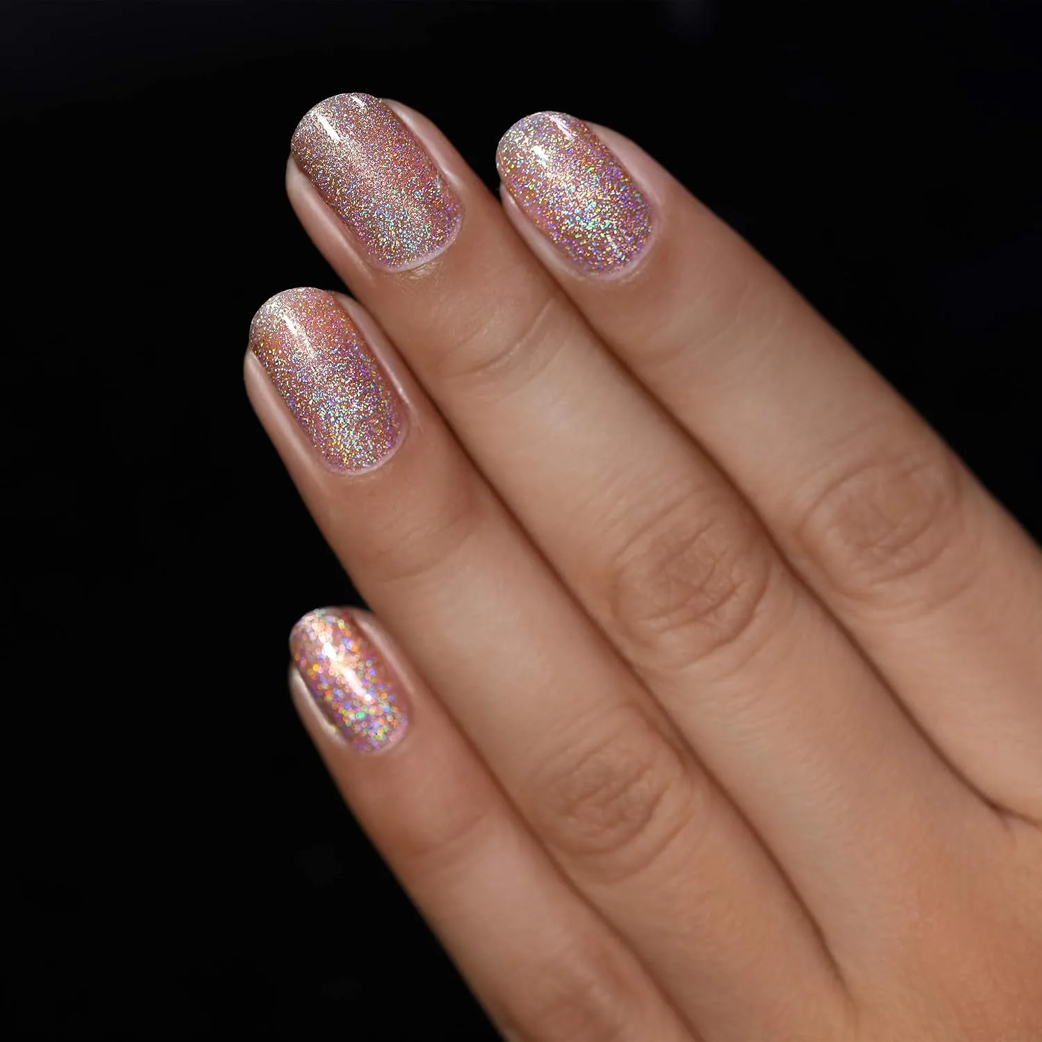 ILNP Caroline - Glistening Rosy Copper Holographic Nail Polish