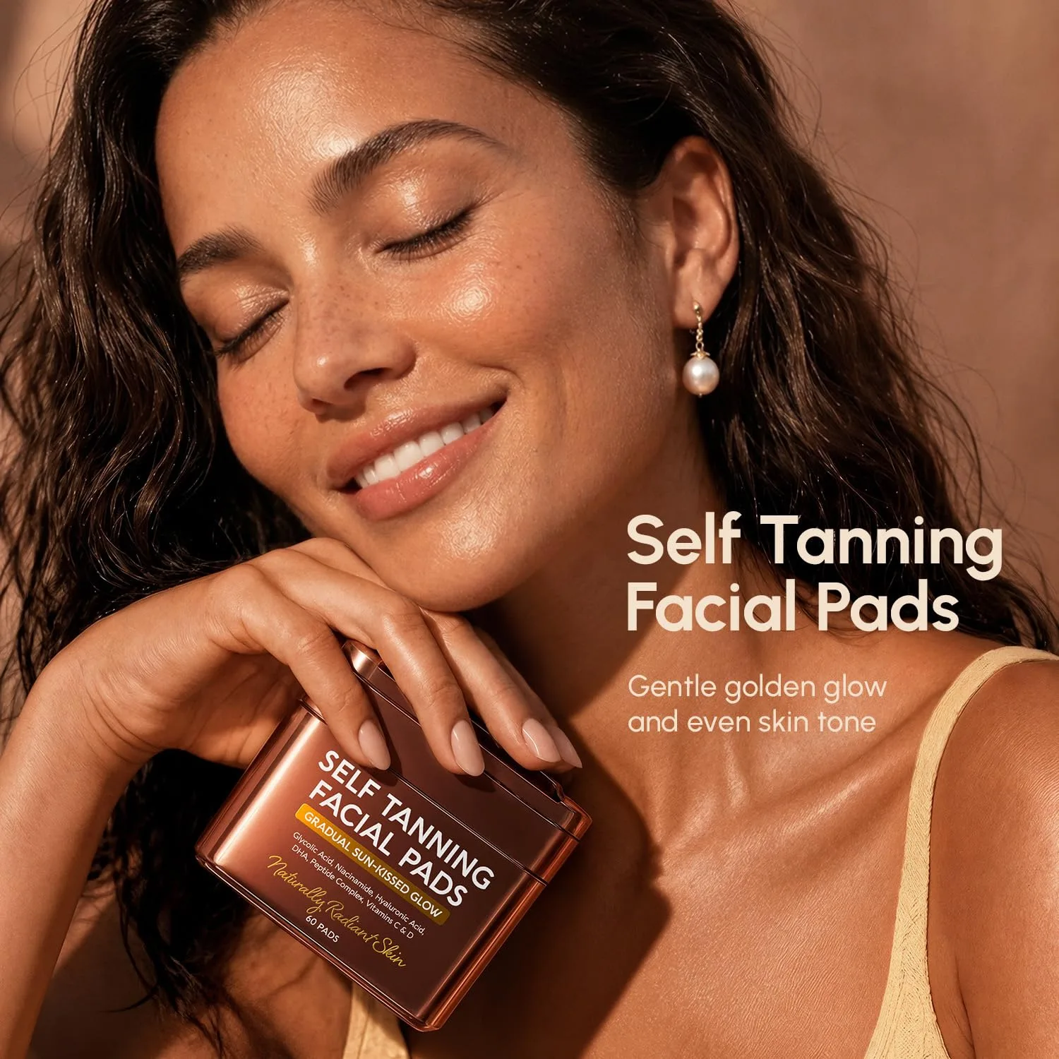 MAREE Self Tanning Facial Pads - Face Tanning Tan Towels for Face & Body
