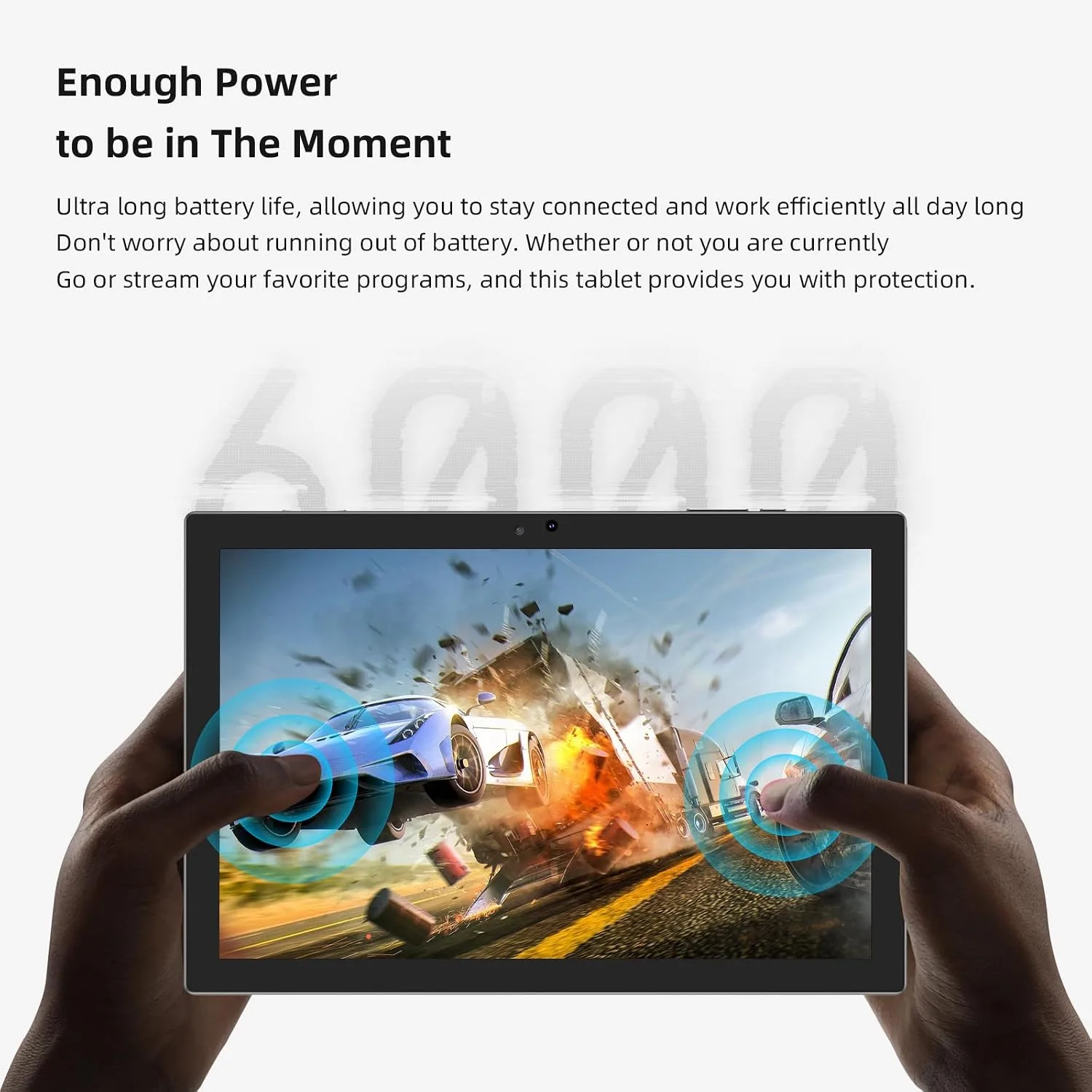 2 in 1 Tablet 10 Inch Android 15 Tableta, Tablets with Keyboard Mouse Case Stylus, 8GB RAM 32GB ROM Supports 1TB Expansion, 2MP+8MP Dual Camera Quad Core Processor 6000mAh Battery 10.1 IN FHD Tab Blue