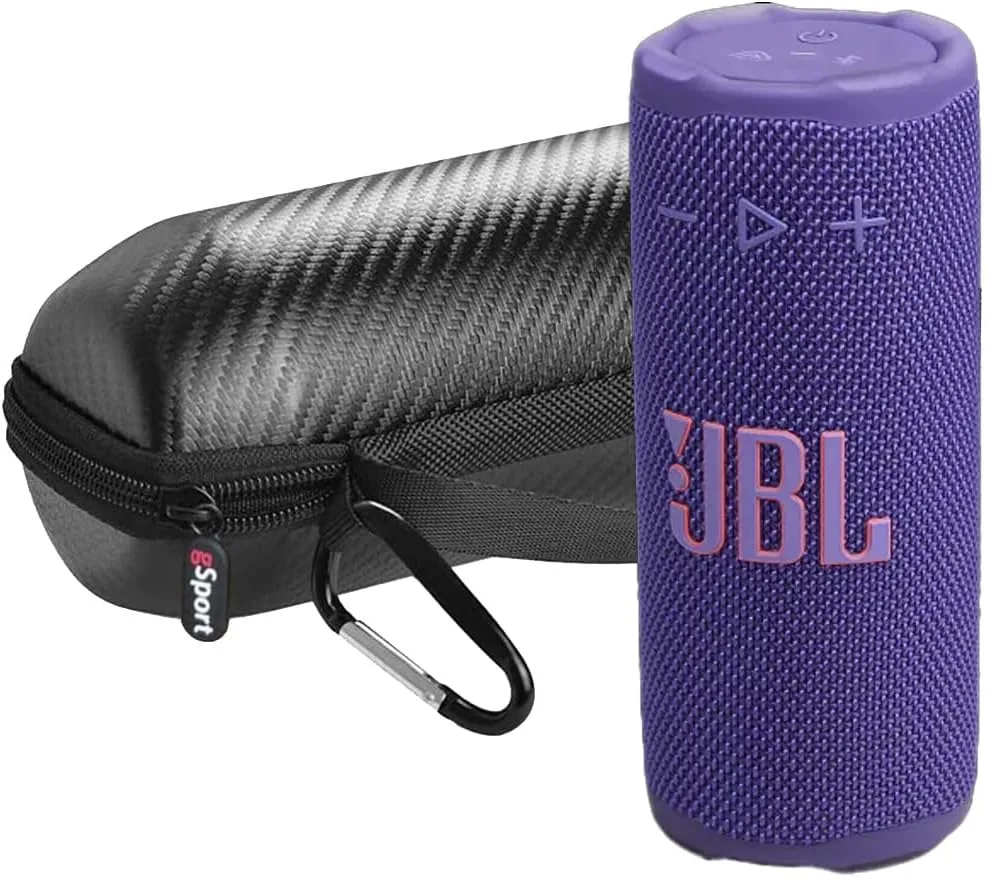 JBL Grip Compact Portable Bluetooth Speaker Bundle with gSport Case (Purple)