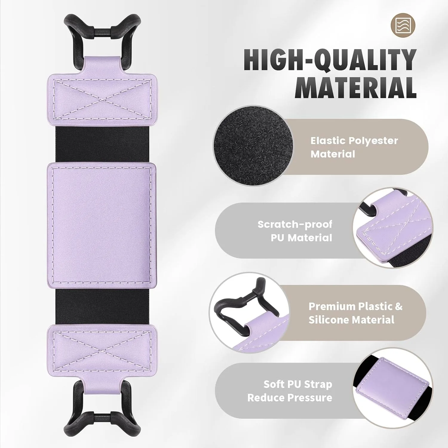 MoKo Soft Hand Strap for 6-8" Kindle eReaders Fire Tablet, Taro Purple