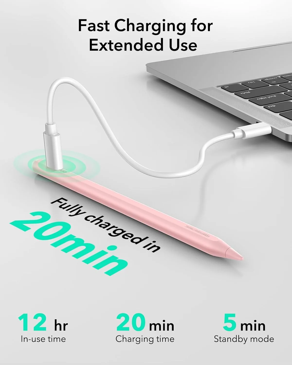ESR Geo Digital iPad Pencil for iPad 2018-2026, Find My, Easy Shortcuts