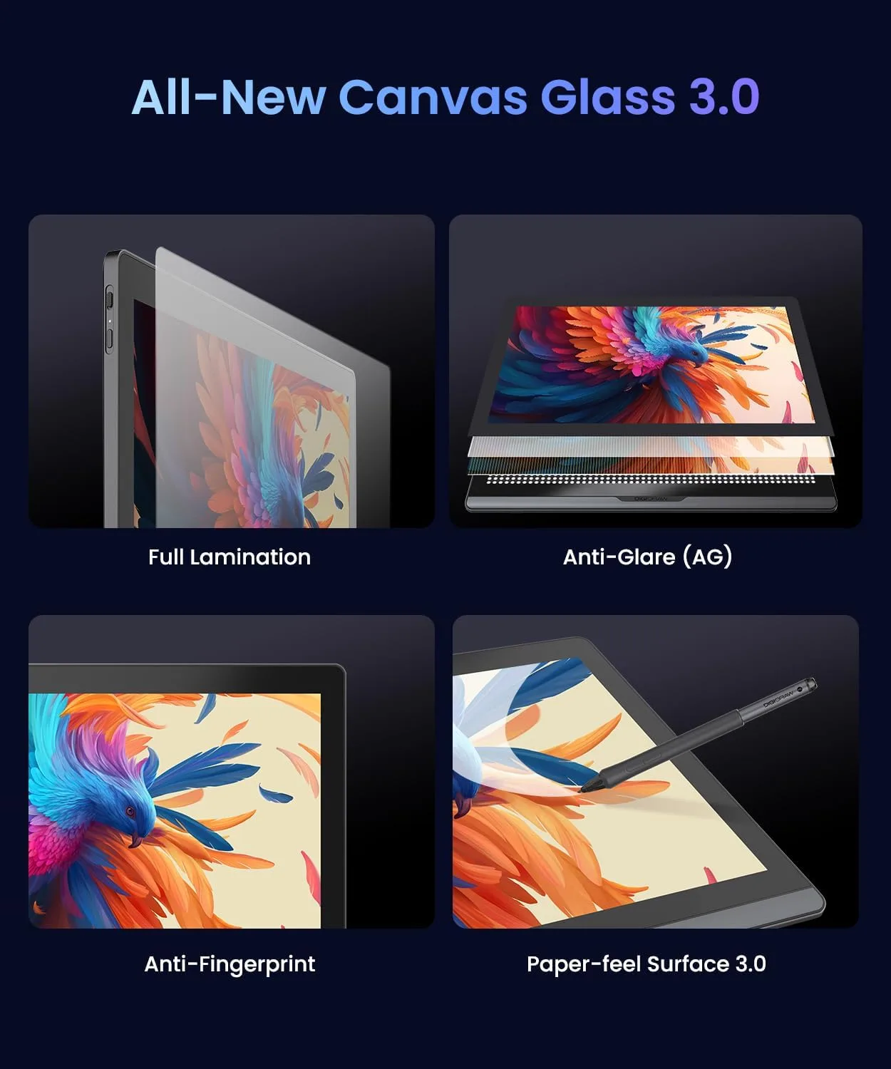 DIGIDRAW Turing Pro 19 18.4" 4K UHD Pen Display 16K Pressure AG+AF Screen