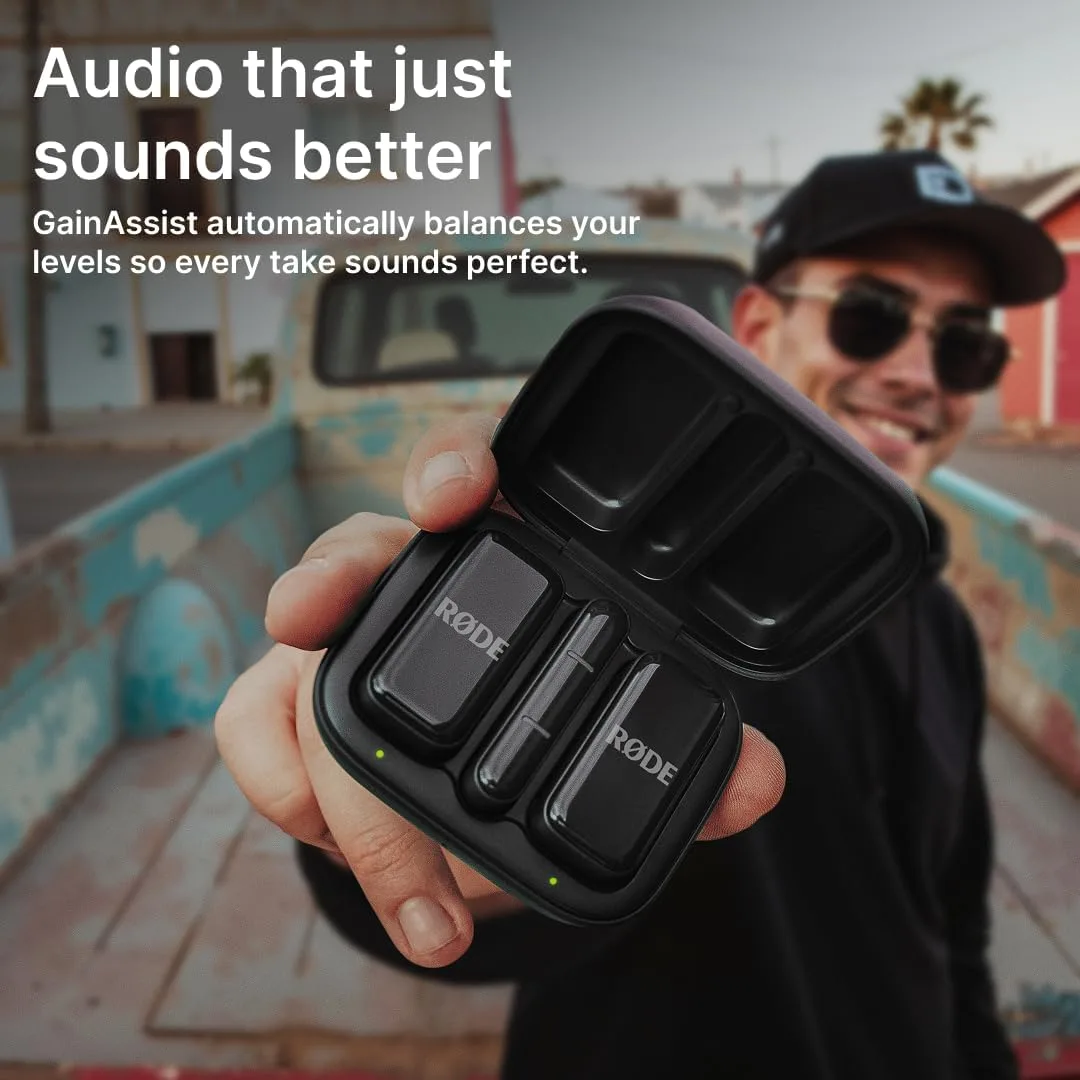 RØDE Wireless Micro (2 Mics + Charging Case), USB-C for iPhone & Android