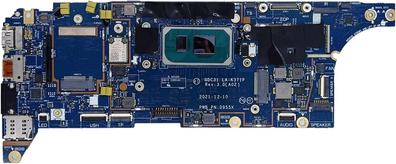 Replacement for Dell Latitude 7420 Motherboard GDC31 LA-K371P System Board i7-1165G7 Processor 16GB RAM 0H2KK6 H2KK6