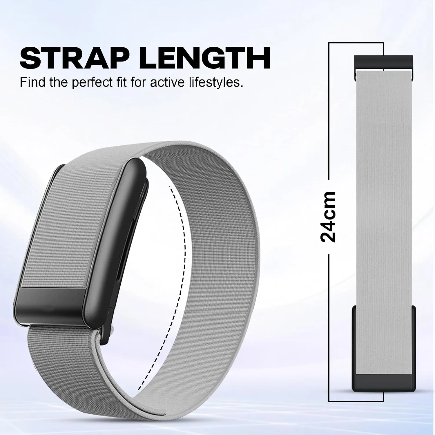 DADO HydroKnit Waterproof Nylon Sport Band Compatible with WHOOP 5.0, One, Peak, and Life | Elastic, Fast-Drying, Water-Resistant, and Comfortable Strap for Active Lifestyles