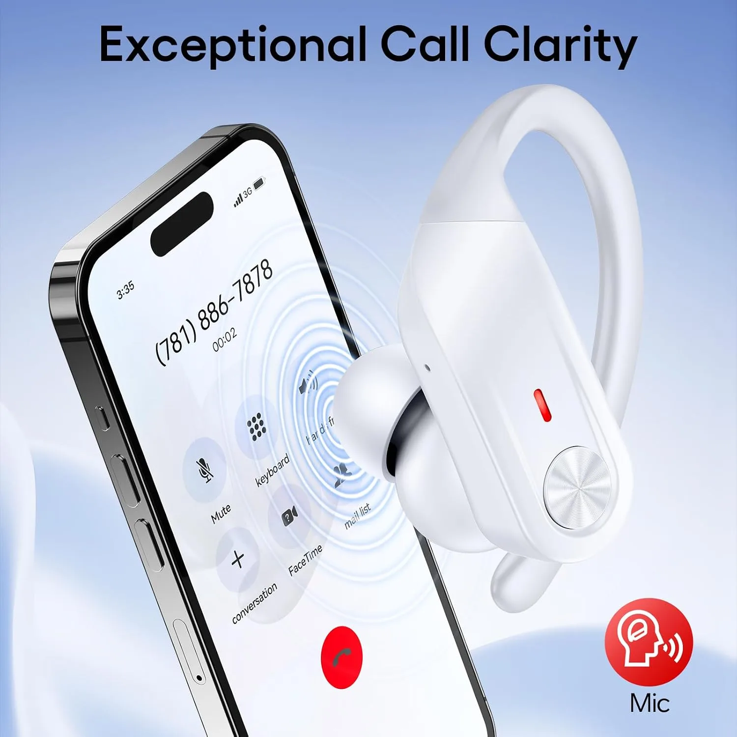 Hybrid Active Noise Cancelling Wireless Ear Buds 80 Hrs Playtime Hi-Res Stereo Quality Bluetooth Earbuds with Transparency Mode Headphones Bluetooth Earhooks ANC Earphones for Work Sports Travel