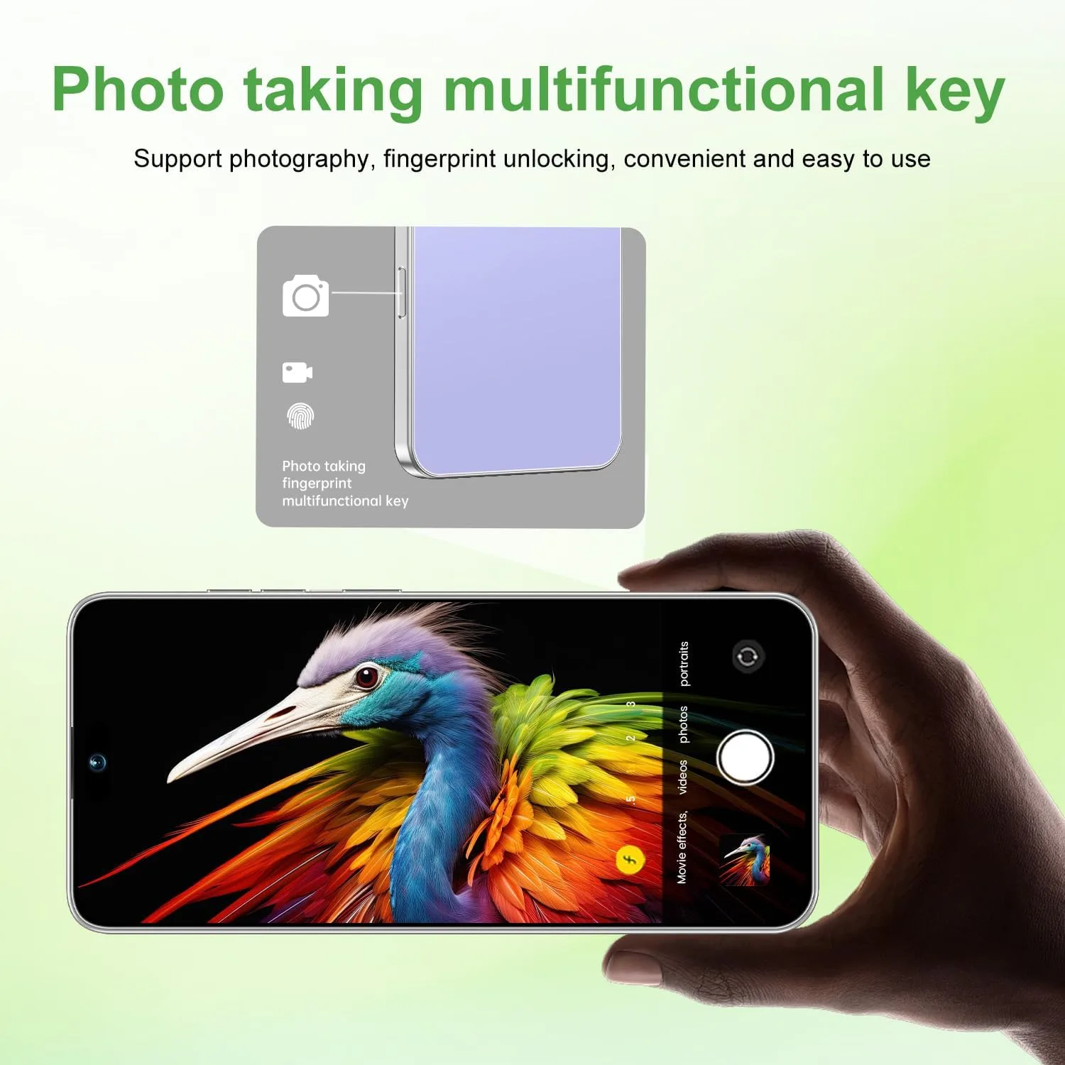 Huness 17 PM Smartphone Unlocked Cell Phone,6.99" HD Screen Unlocked Phone,16+512GB Android 15 Battery 7000mAh,Face ID/Dual SIM/5G/Fingerprint Button Unlock/Photos/GPS (Purple)