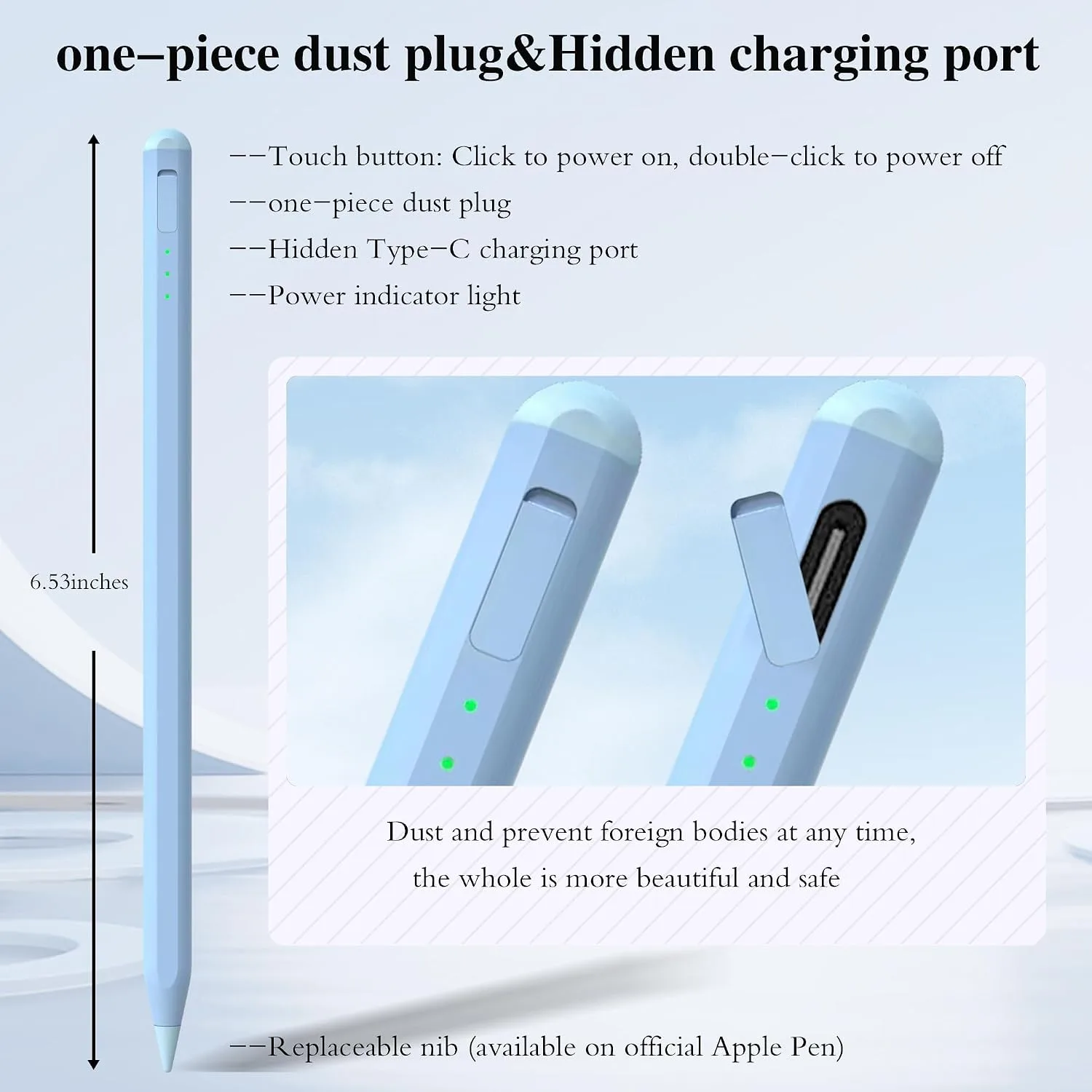 Stylus Pen for iPad11&10thGen,14Mins Faster Charge, with Pencil Holder,Palm Rejection, Tilt Sensitivity, for iPad Air11&13-inch(M3/M2), iPad Pro 11&13-inch (M4),iPad 6-11th,iPad Pro 11/12.9 inch