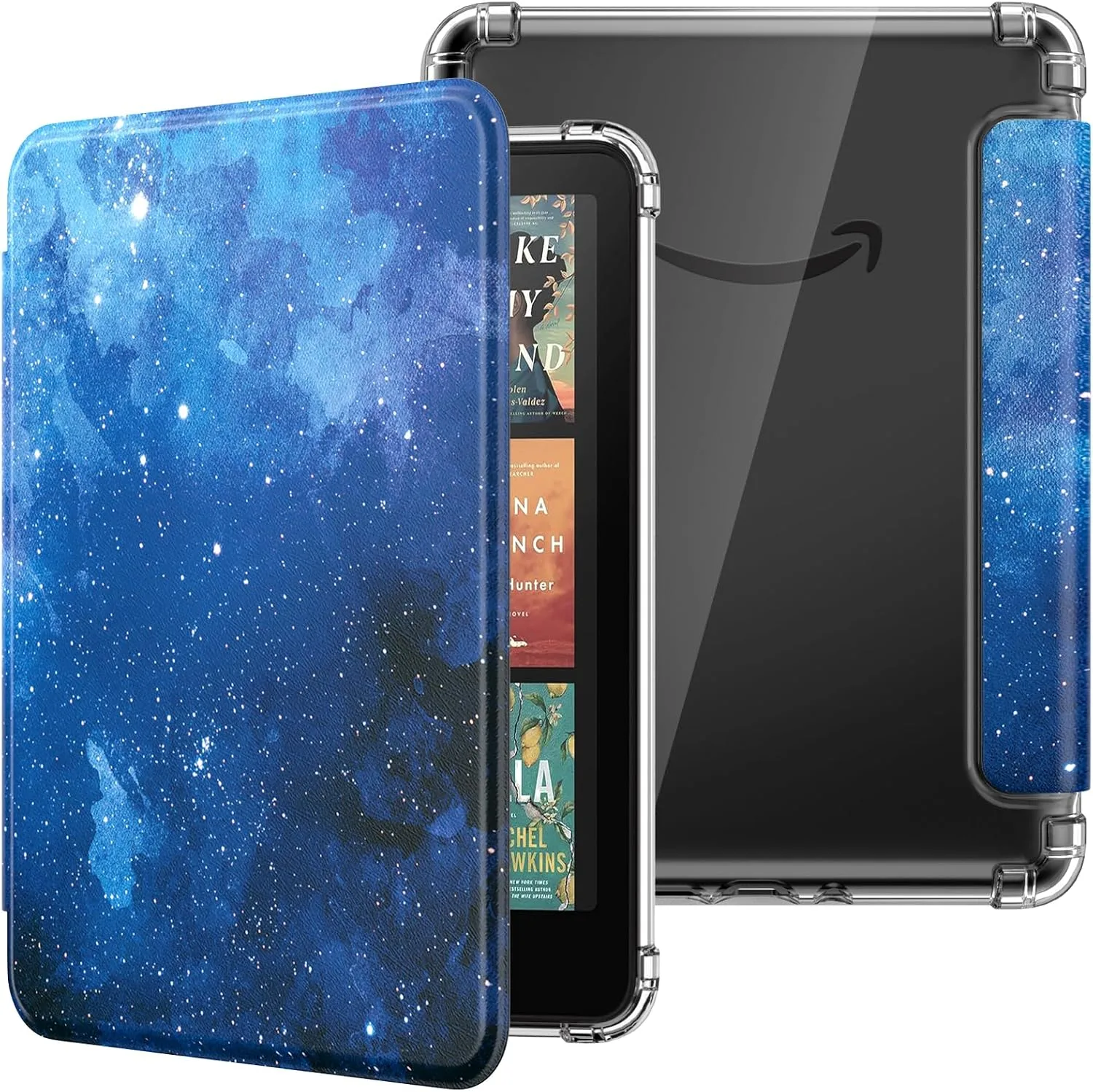 MoKo Case for Kindle Paperwhite 12th Gen & Colorsoft 2024, Blue Starry Sky