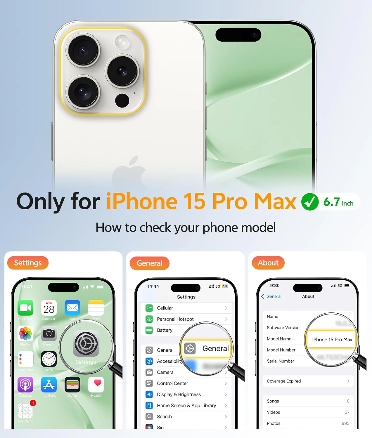 FNTCASE for iPhone 15 Pro Max Case, Fit for Magsafe, Light Moss