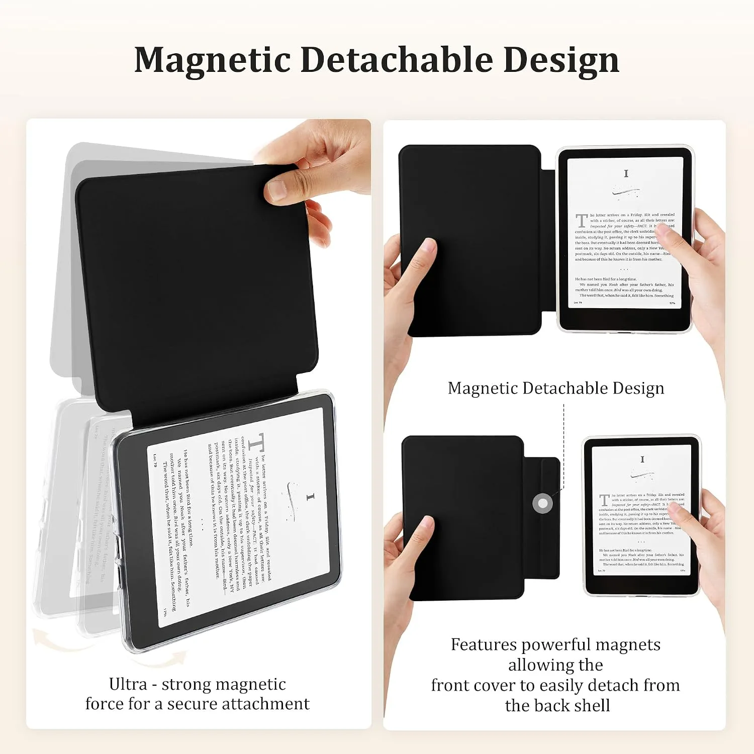 SESENSE Magnetic Case for 7'' Kindle Paperwhite 12th Gen 2024 & Colorsoft