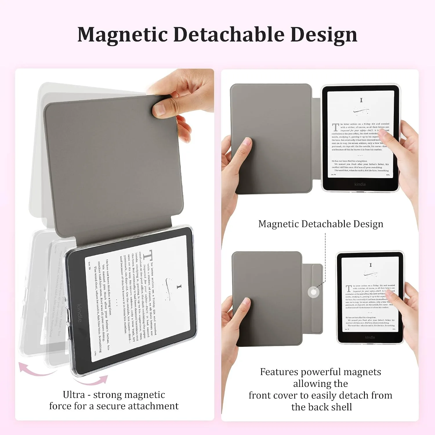 SESENSE Magnetic Case for 7'' Kindle Paperwhite 12th Gen 2024 & Colorsoft