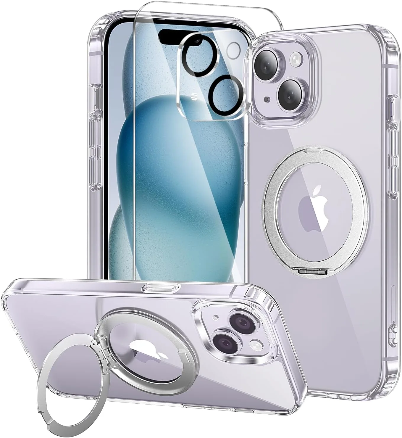 Carcasa para iPhone 14 Toushion 3 en 1 con soporte