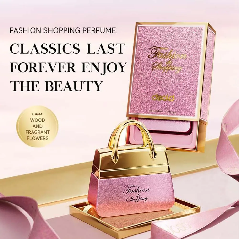 Perfumes for Women - Elegant Floral Scent Gift Set, Long-Lasting Eau de Parfum with Rose & Jasmine | Perfect Daily Perfume for Office, Date Night & Travel | Luxury Purse (1.76oz / 50ml)