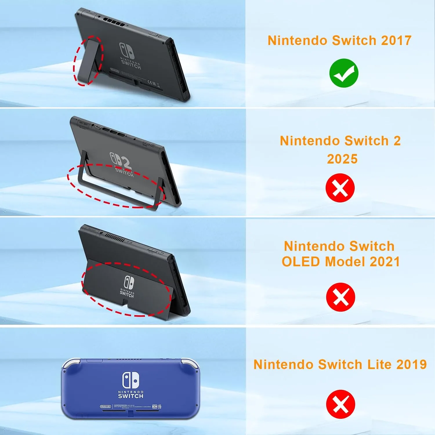 FINTIE Soft Silicone Protective Case Compatible with Nintendo Switch 2017