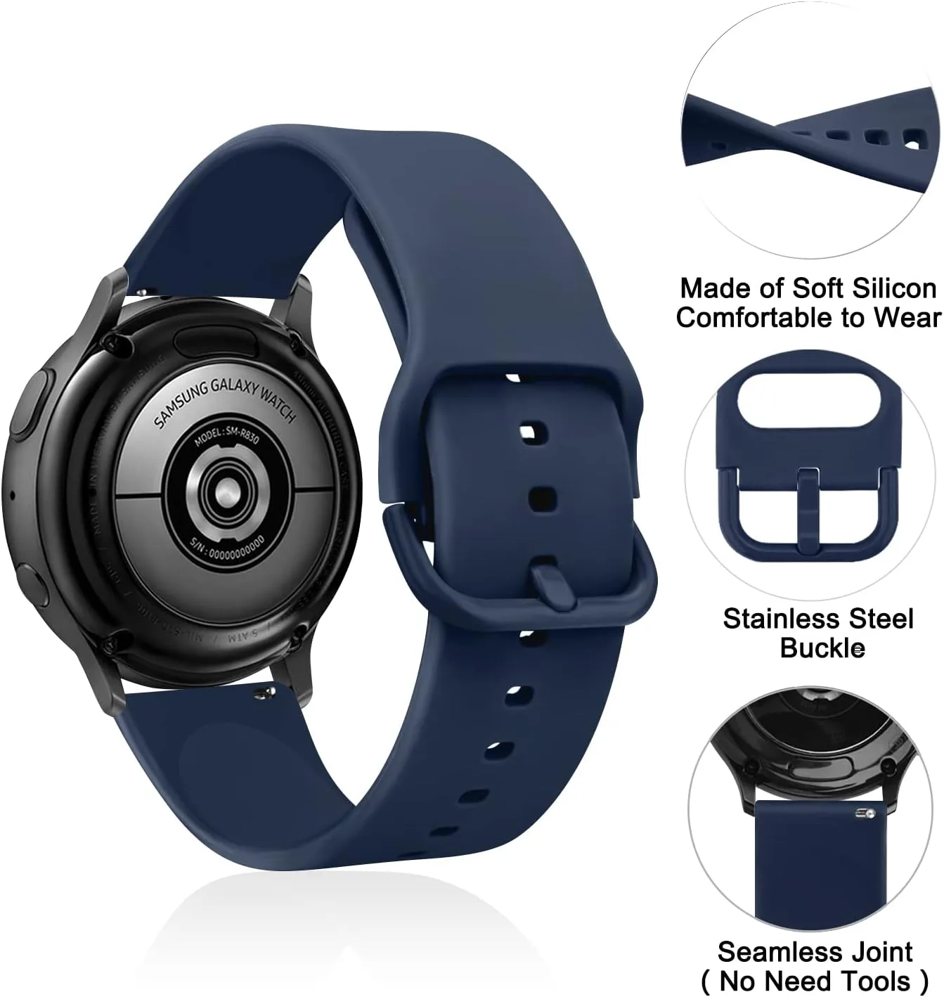 AK 4PACK Bands Compatible with COROS PACE 4 / PACE 3 / Pro/APEX 2 Pro/APEX Pro/APEX 46mm Men Women, 22mm Soft Sport Replacement Strap for Coros Pace 4/3 Watch