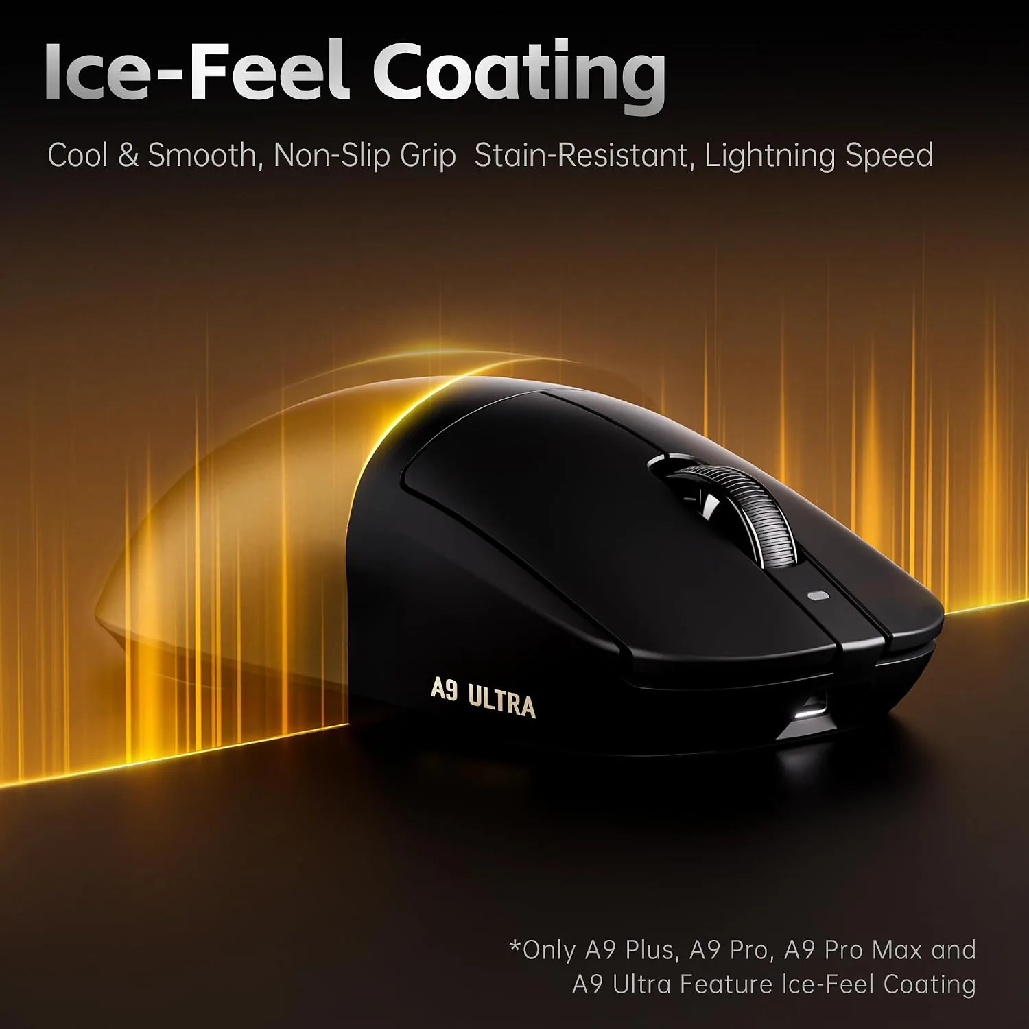 ATK Dragonfly A9 Plus Wireless Gaming Mouse - Black
