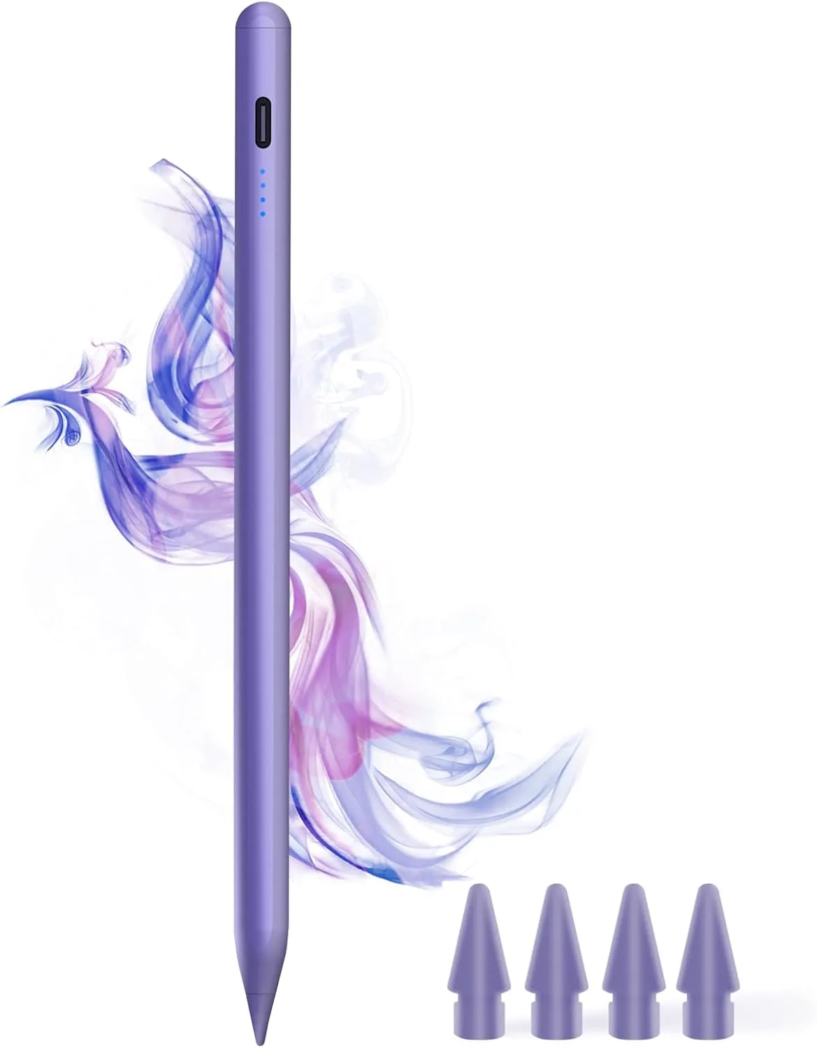 DOGAIN A8 Stylus Pen for iPad 2018-2026, Fast Charge, Palm Rejection-Purple