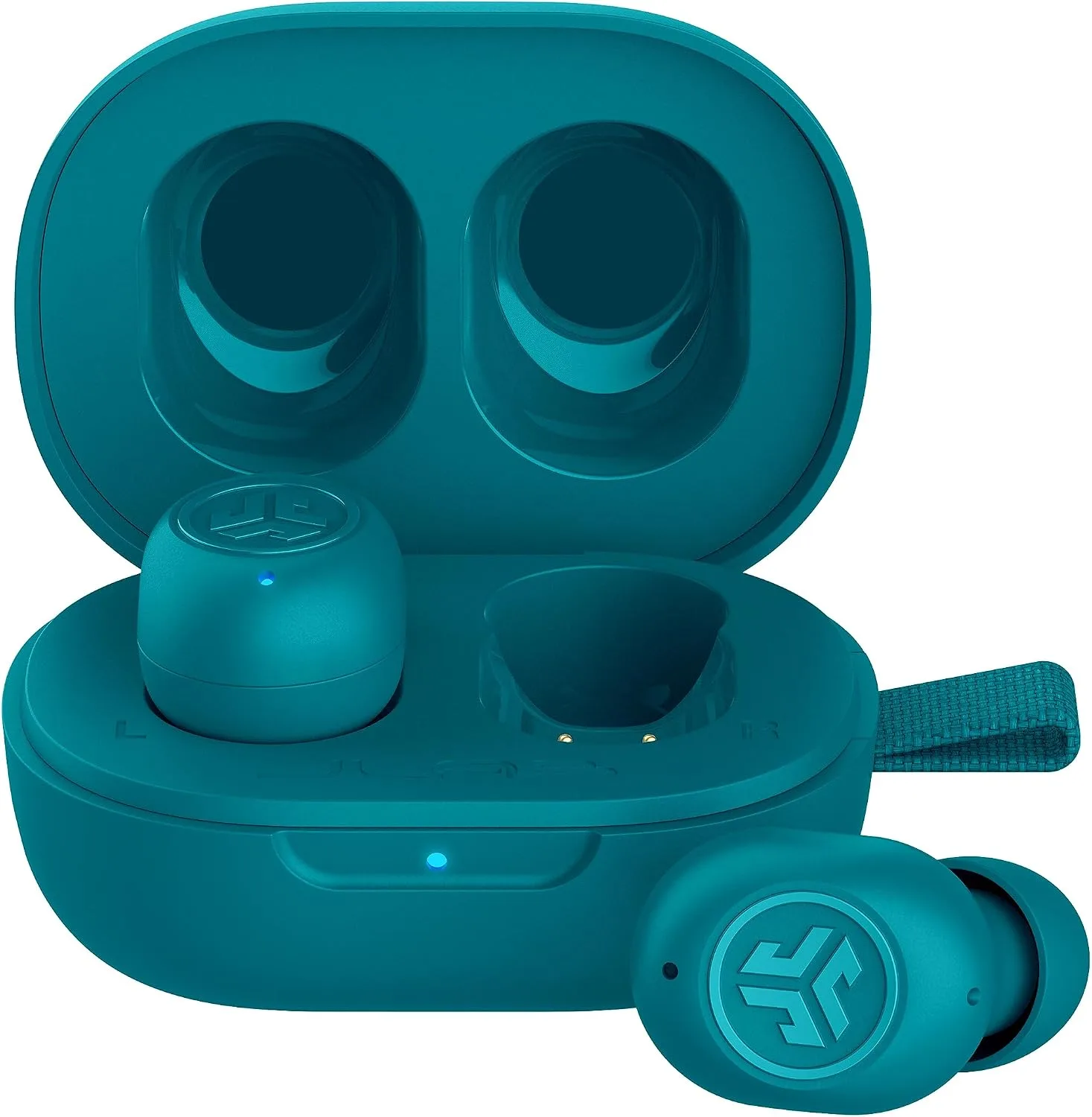 JLab JBuds Mini True Wireless Earbuds, Bluetooth Multipoint Teal