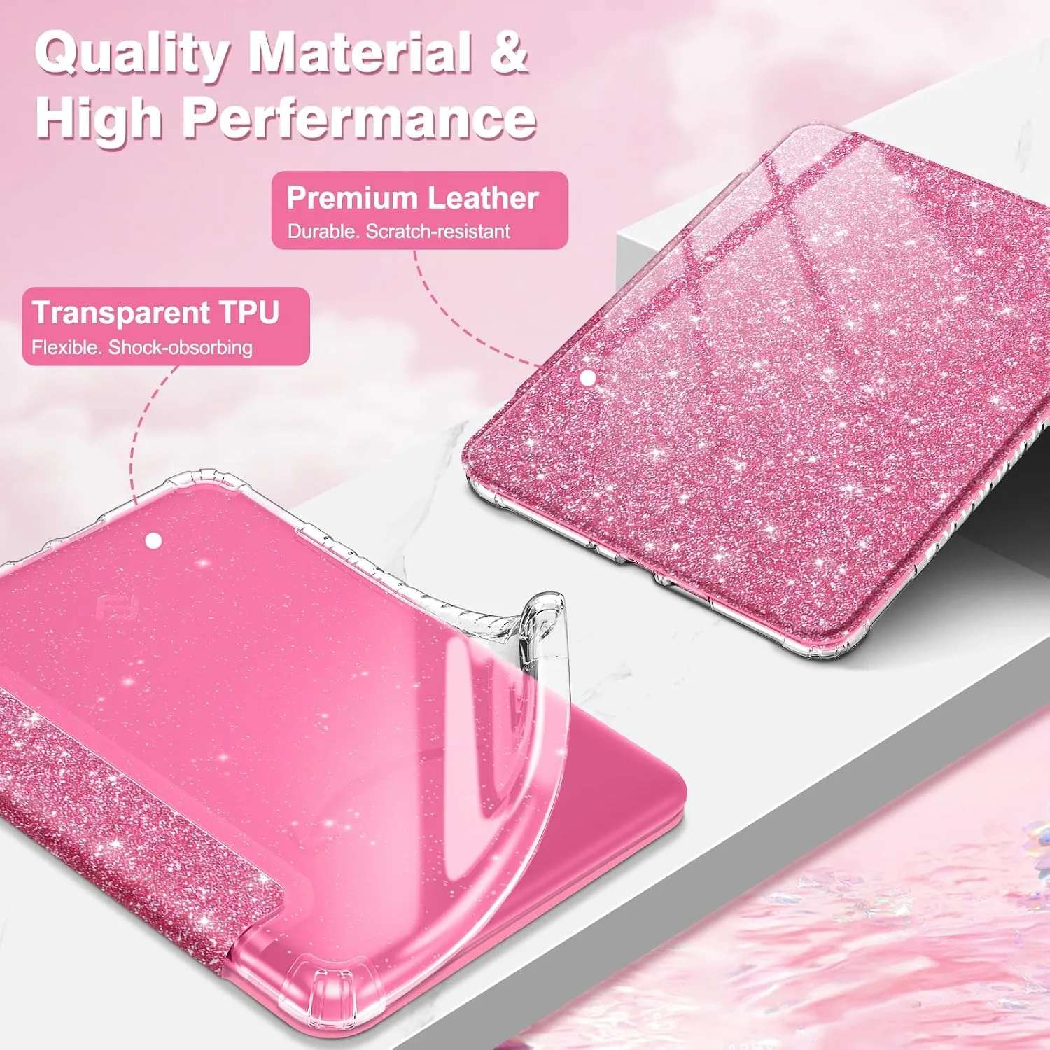 Fintie Clear Case for 7" Kindle Paperwhite 12th Gen 2024 & Kindle Colorsoft