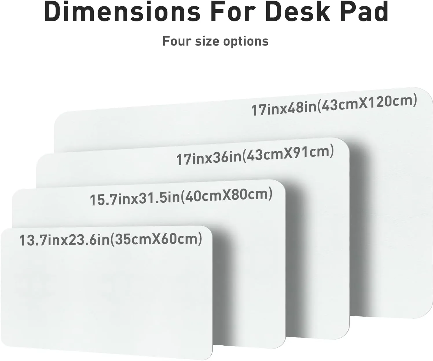 Aothia Leather Desk Pad Protector, Large Mouse Pad, Office Mat, Non-Slip PU Leather Blotter, Laptop Desk Pad, Waterproof Writing Pad for Office and Home (Barely Grey, 23.6" x 13.7")