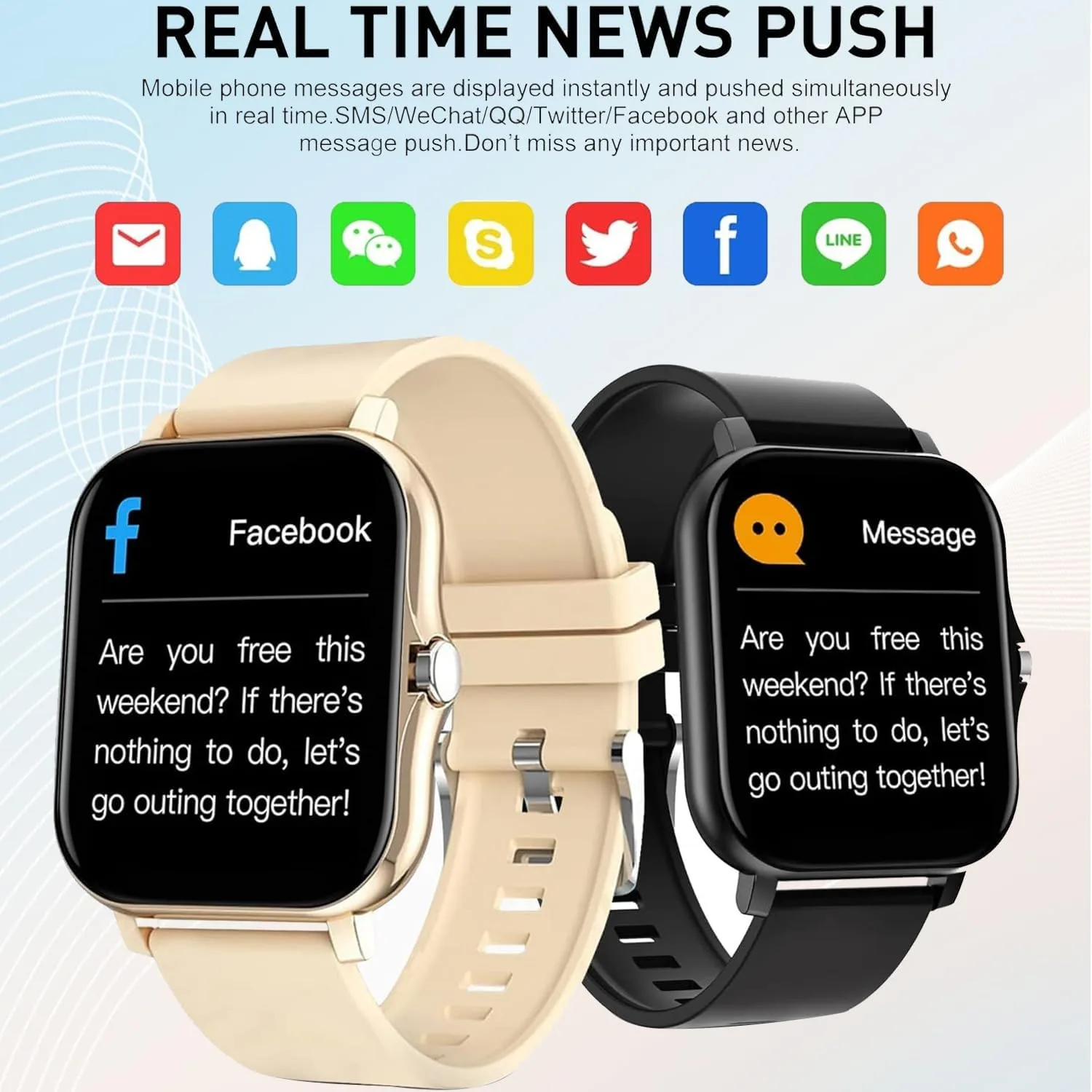 Smart Watch, 1.81" Upgraded Full Touchscreen Smart Watch for Android iPhones with Bluetooth Call, Sleep Tracker, Multiple Sports Fitness Tracker with Smart Watches for Women Men (Black)