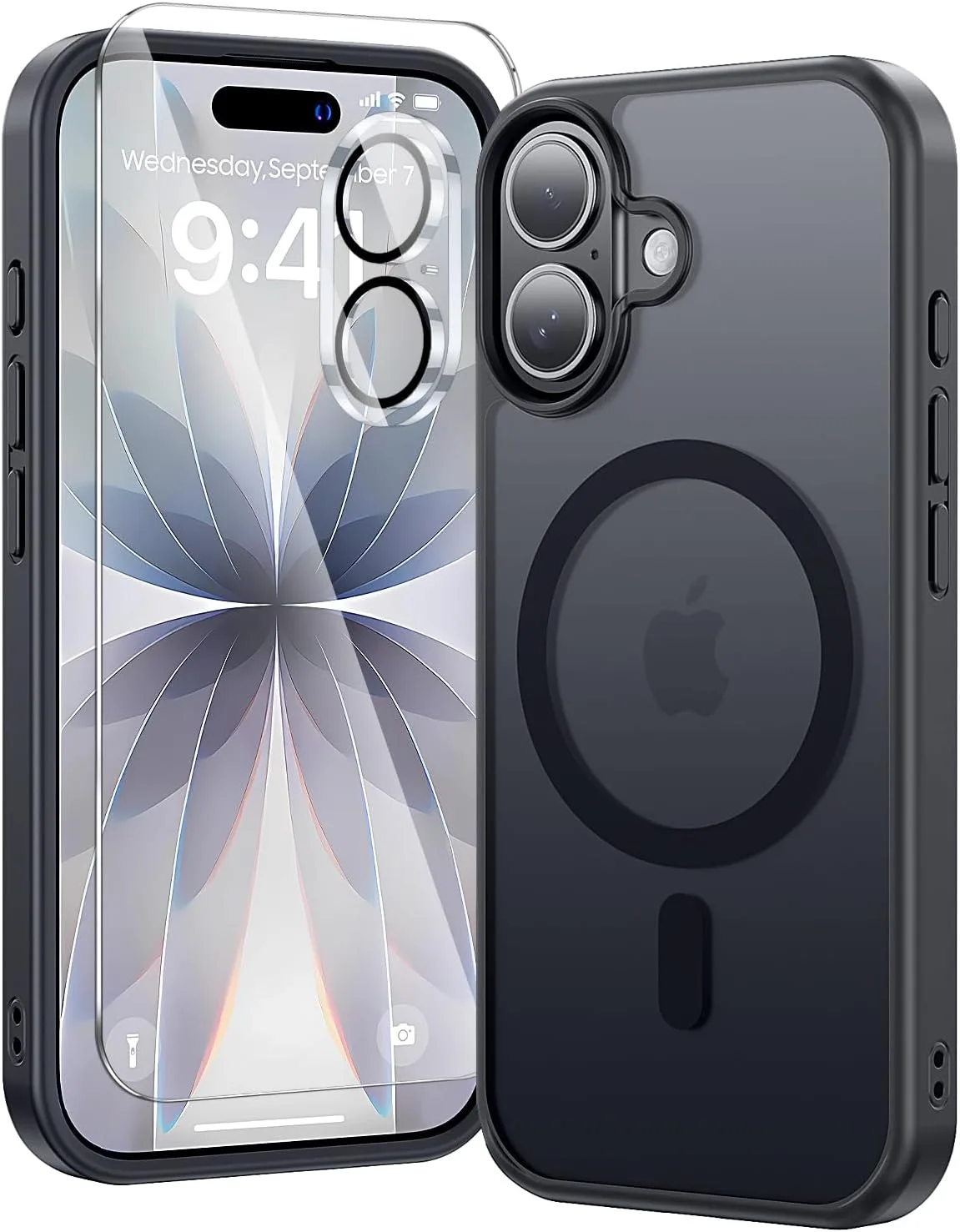 toushion 3 in 1 for iPhone 17 Case Matte Black