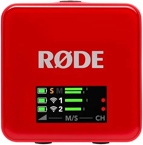 RØDE Wireless GO (Gen 3) Compact Wireless Microphone, 32-Bit Float, Red