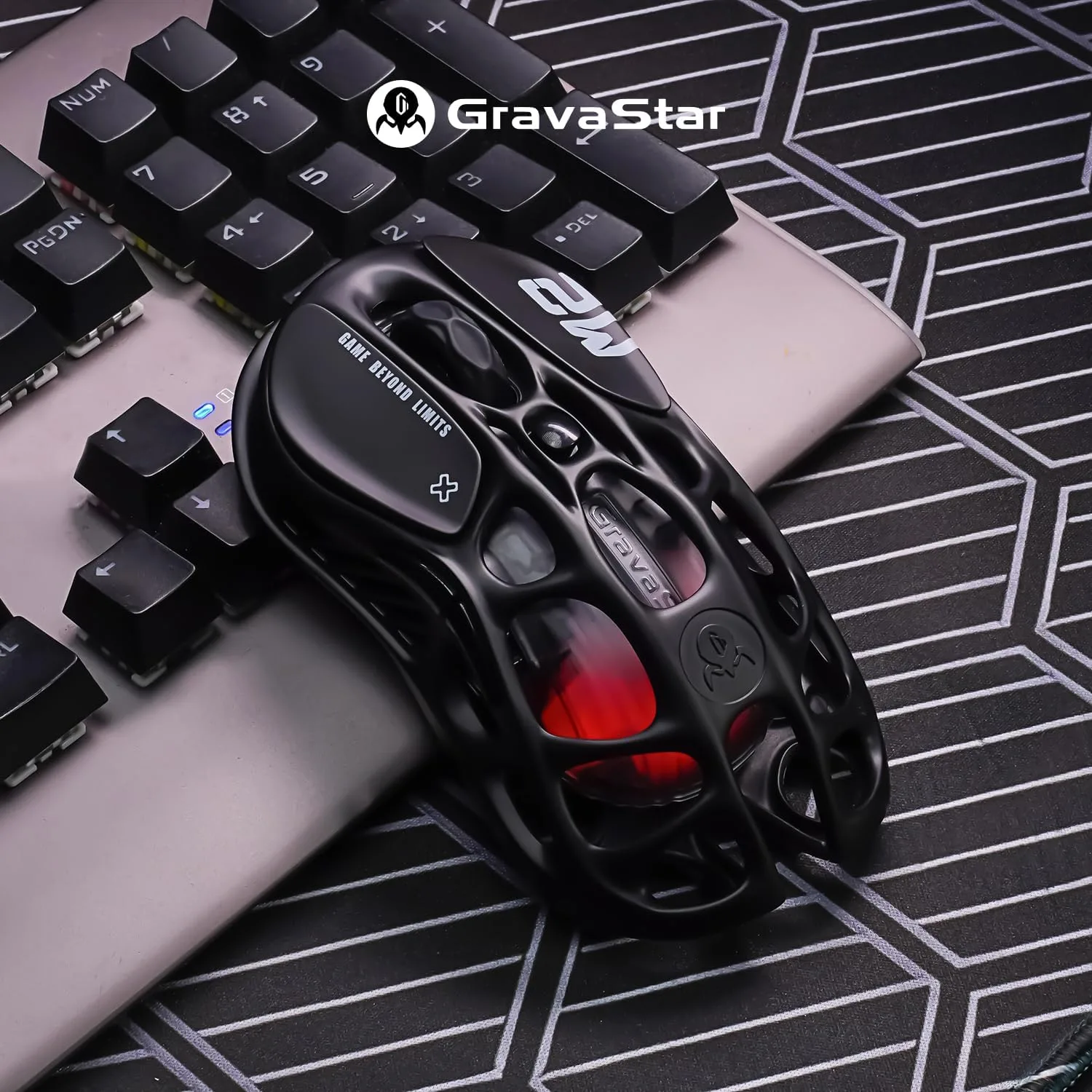 GravaStar Mercury M2 Wireless Gaming Mouse with 5 Dynamic Lightsync RGB