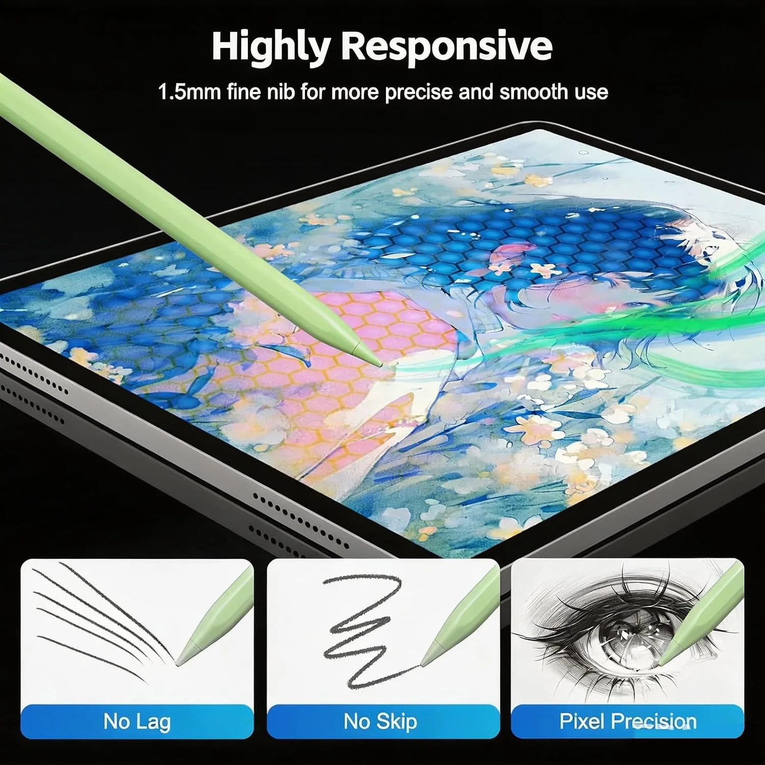 Stylus Pen for iPad 2026-2018 with 13mins Fast Charge,Tilt Sensitivity