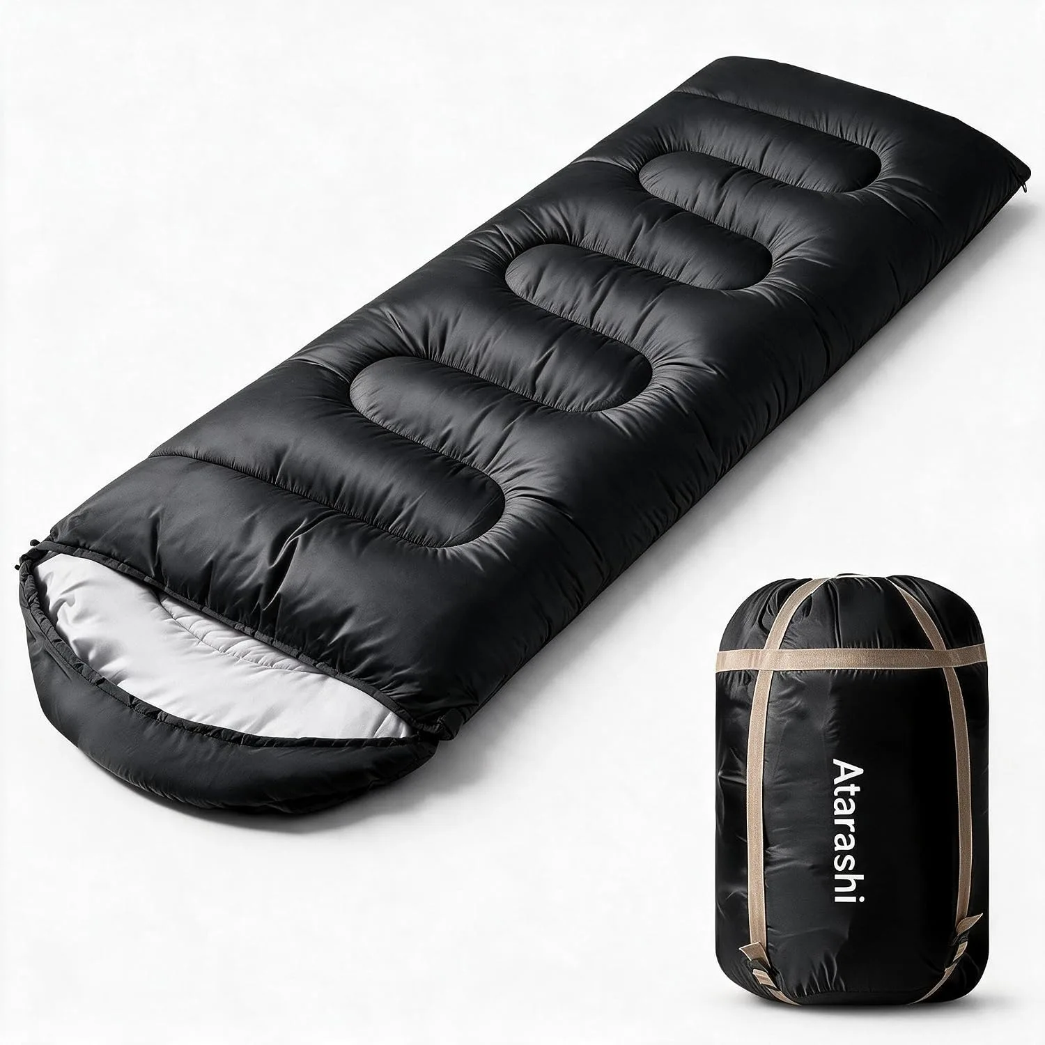 Atarashi Sleeping Bag for Adults & Kids - 0 Degree Cold Weather Warm Camping Gear