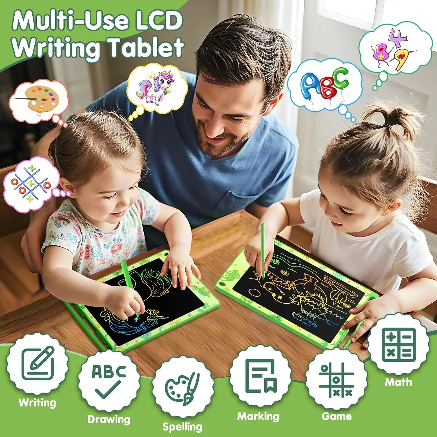 LCD Writing Tablet for Kids, 8.5 Inch, Dinosaur