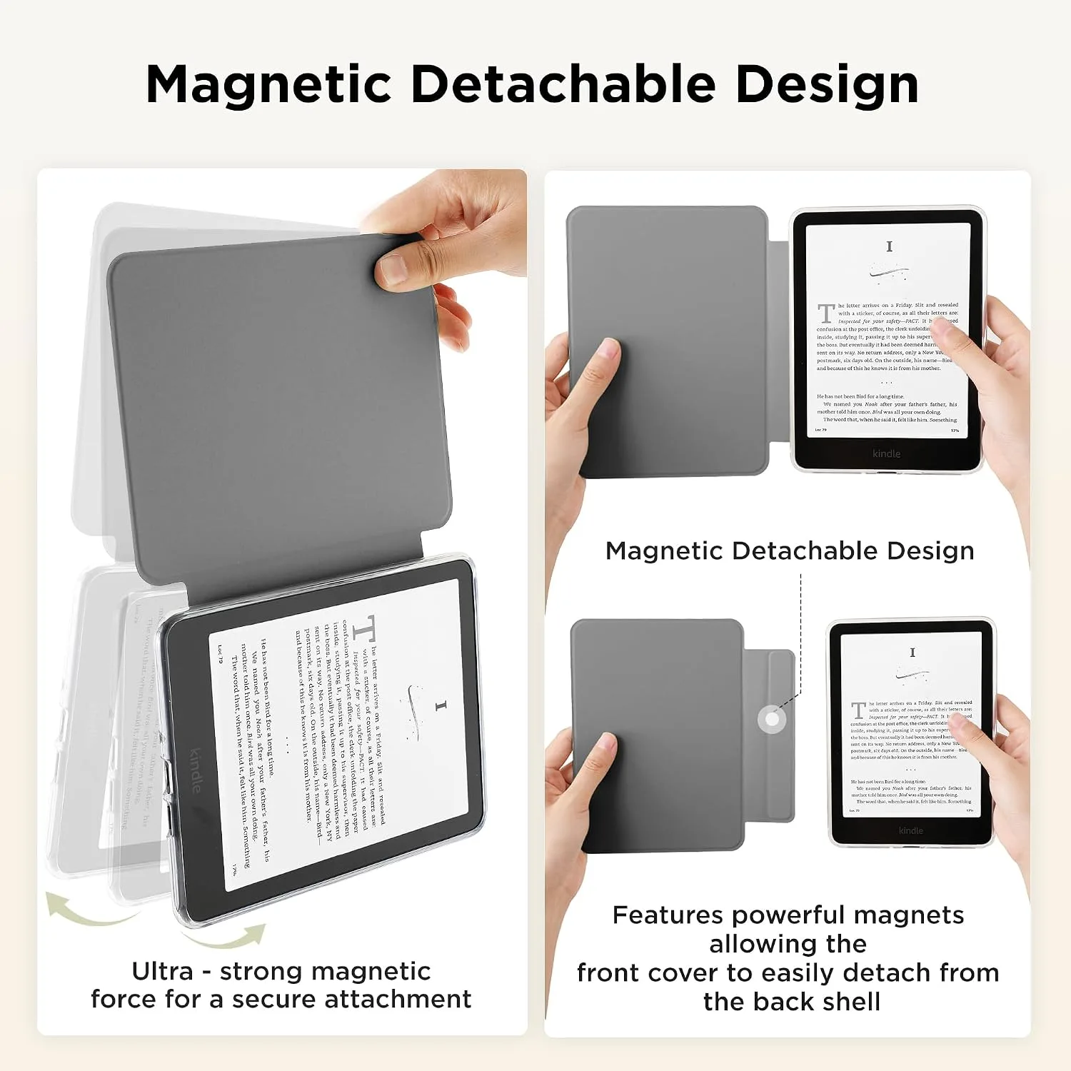 SESENSE Magnetic Case for 7'' Kindle Paperwhite 12th Gen 2024 & Colorsoft