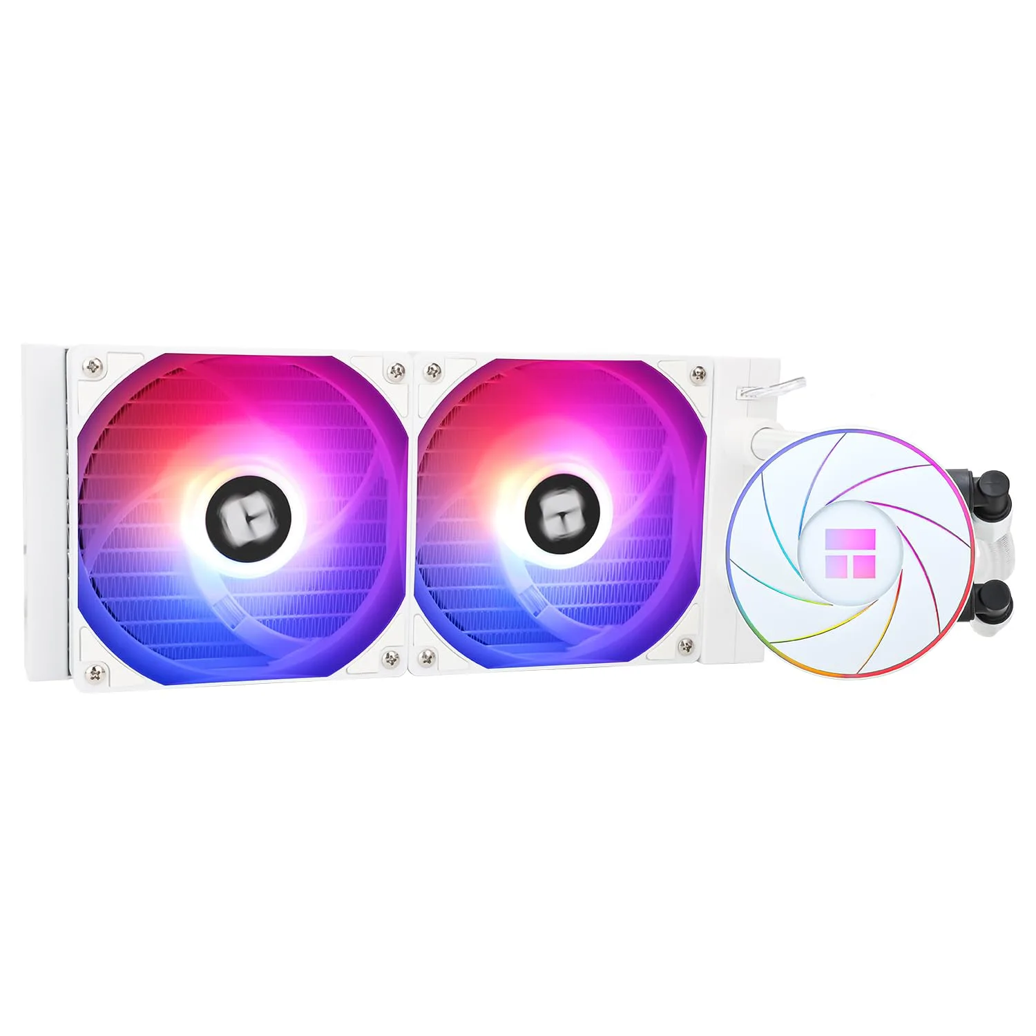 Thermalright Aqua Elite 240 White ARGB Liquid CPU Cooler, 240 Cooling Row Size, Double PWM Fans,1550RPM Speed,for AMD/AM4/AM5,Intel LGA1150/1151/1155/1156/1200/1700/1851(White)