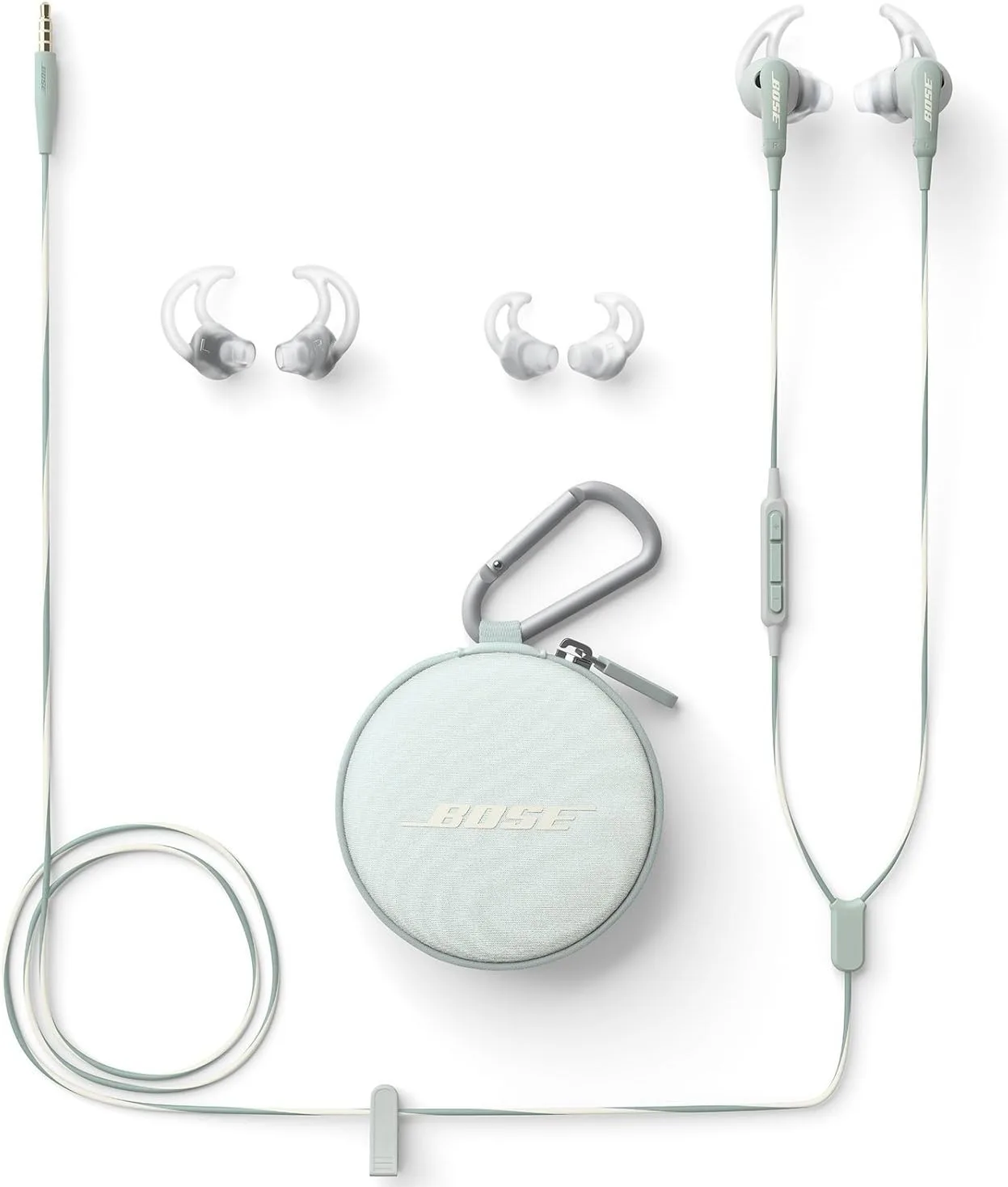 Bose SoundSport in-ear headphones - Apple devices, Frost (Renewed)
