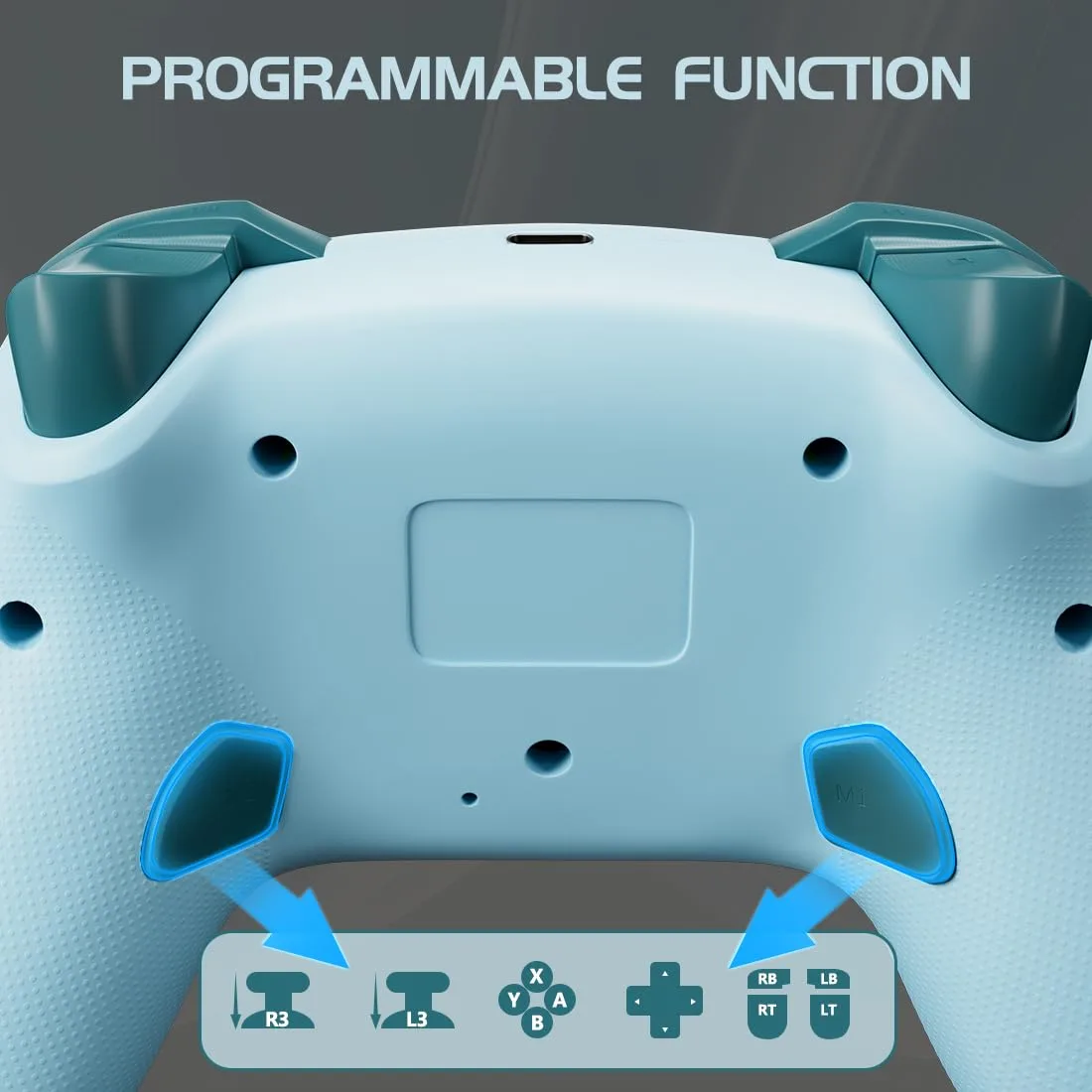Wireless Switch Controller for Switch/Switch 2/OLED/Lite (Lake Blue)