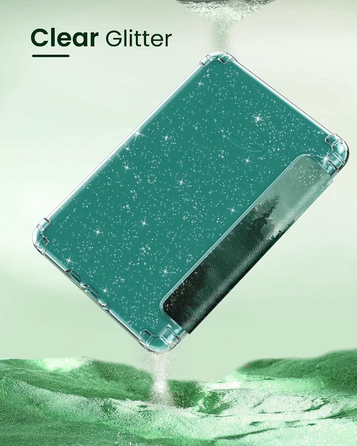 MoKo Case for 7" Kindle Paperwhite 12th Gen & Colorsoft 2024, Green Forest