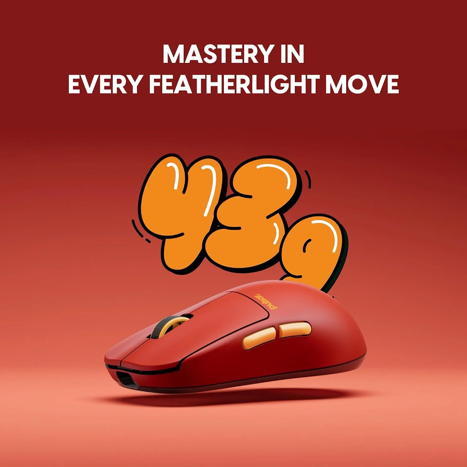 Pulsar Gaming Gears X2H Crazylight Wireless Gaming Mouse, Medium, Volcano