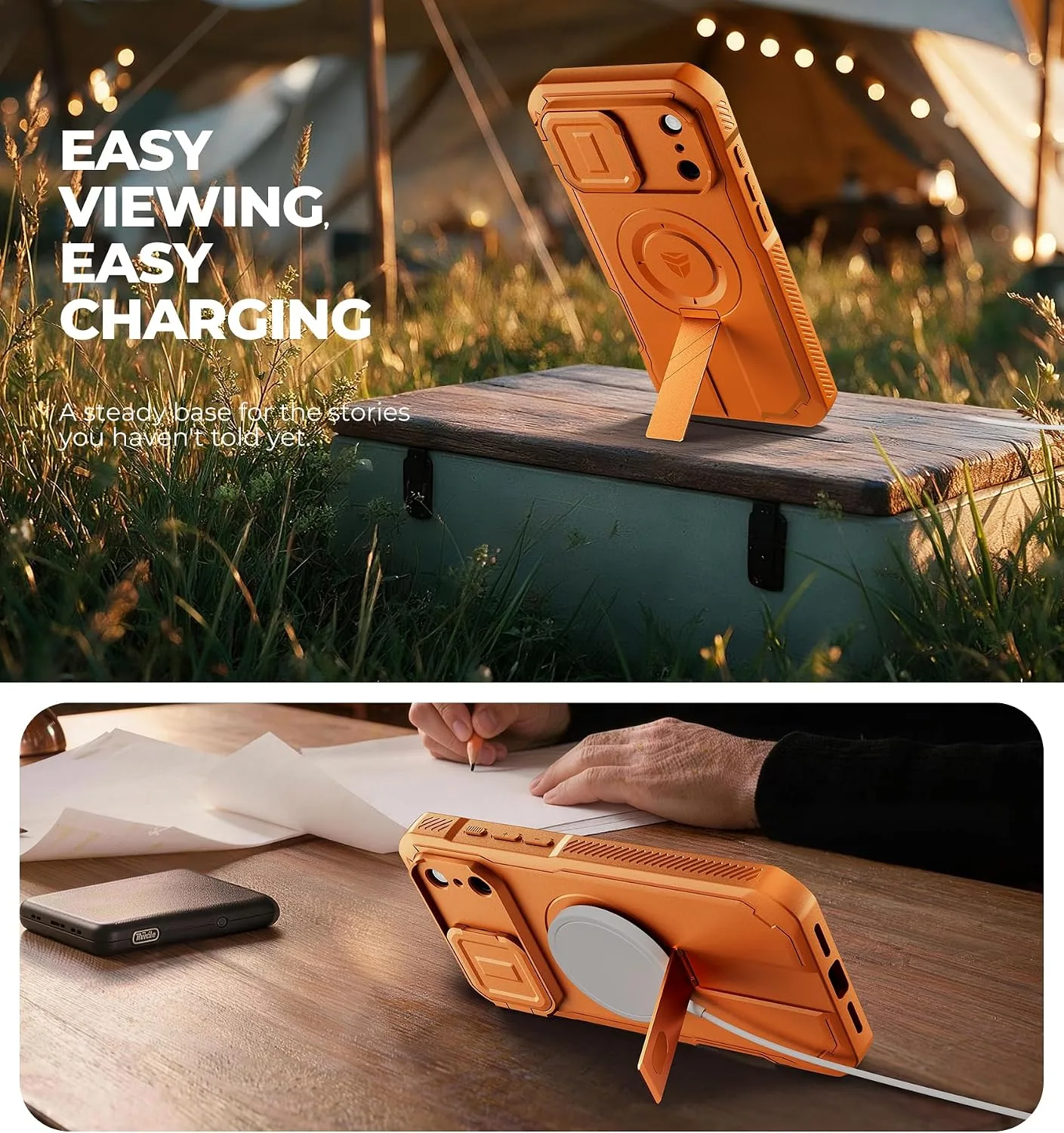 Dexnor for iPhone 18 Pro Max Case/iPhone 17 Pro Max Case, Orange