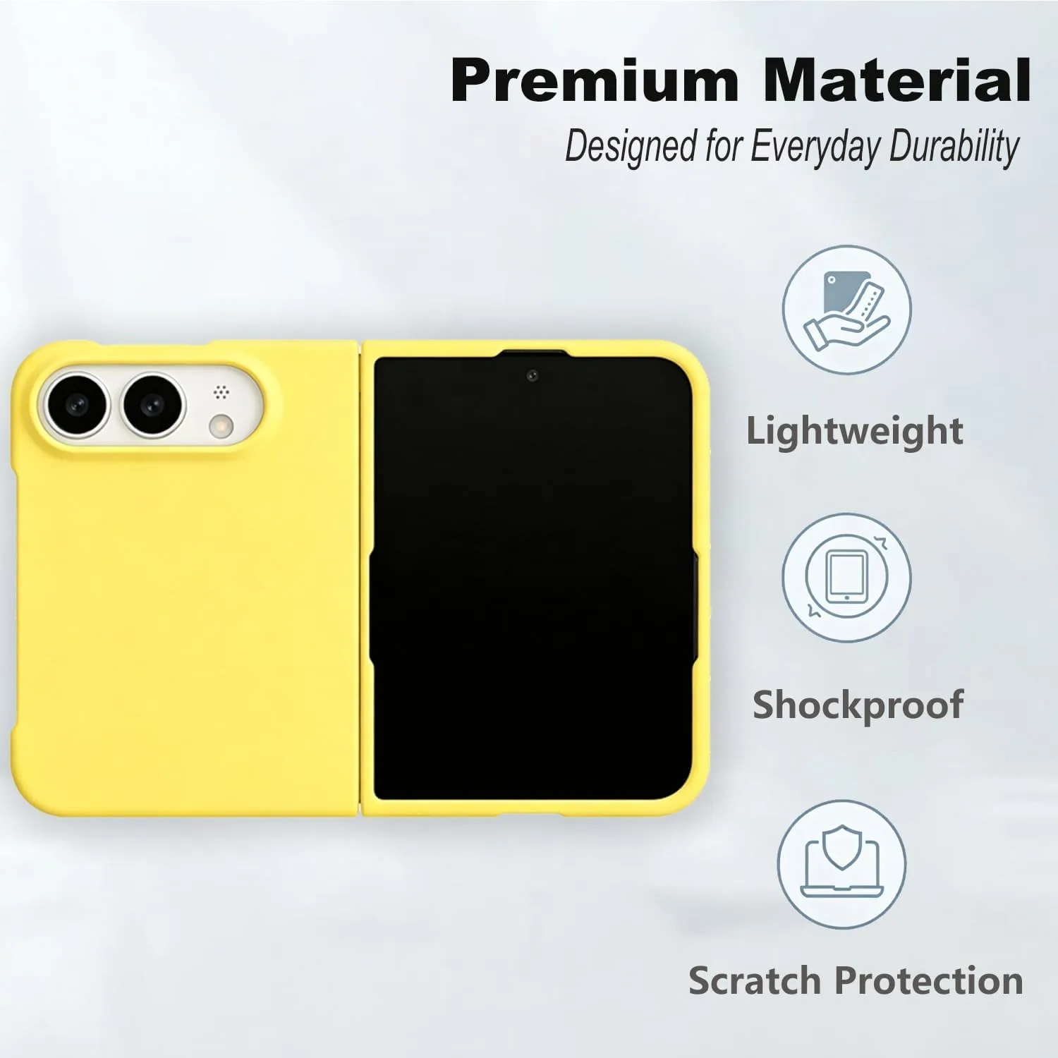 Matte PC Case for iPhone Duo - Yellow